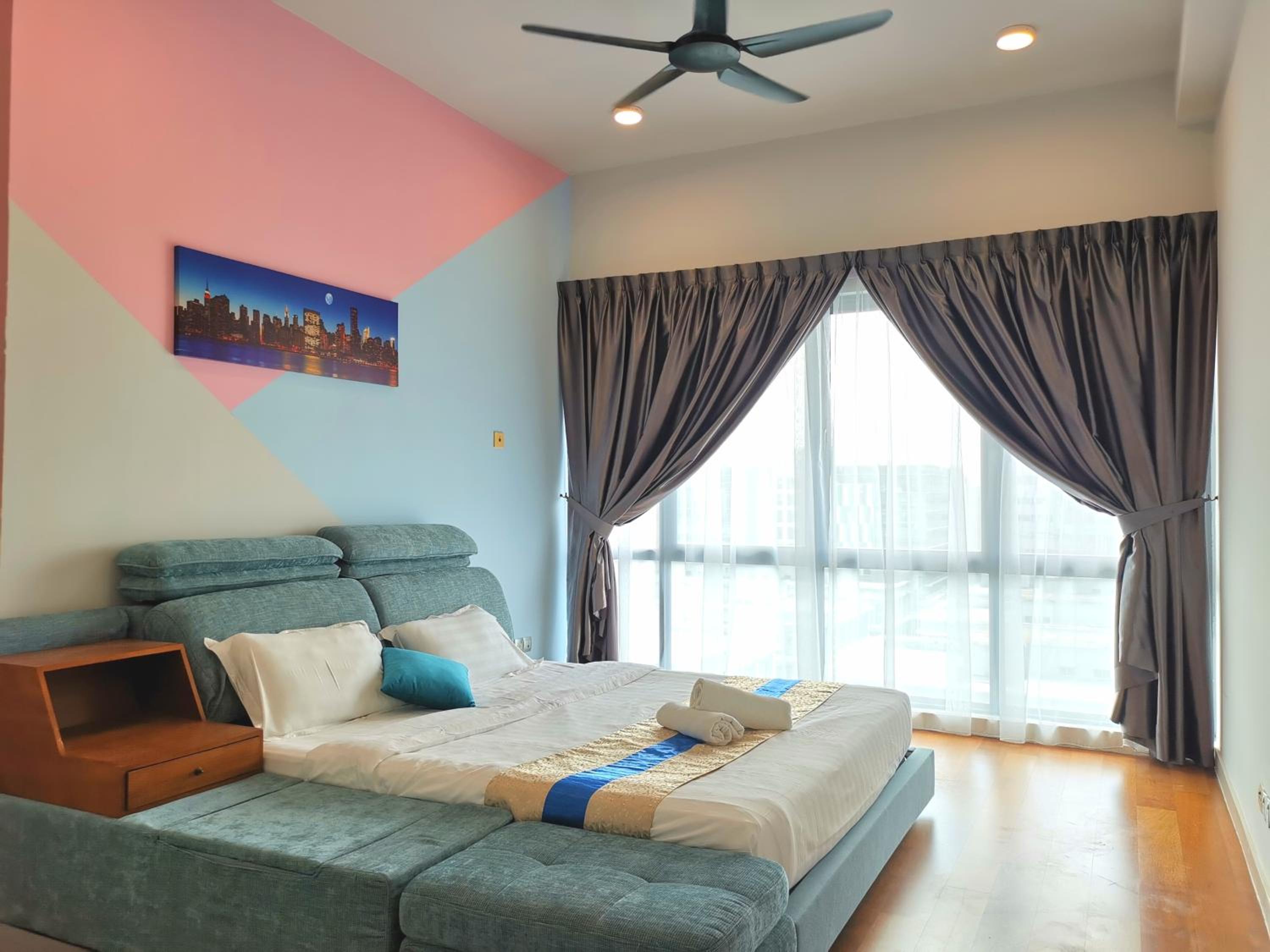 Four-Bedroom Apartment with Partial Seaview