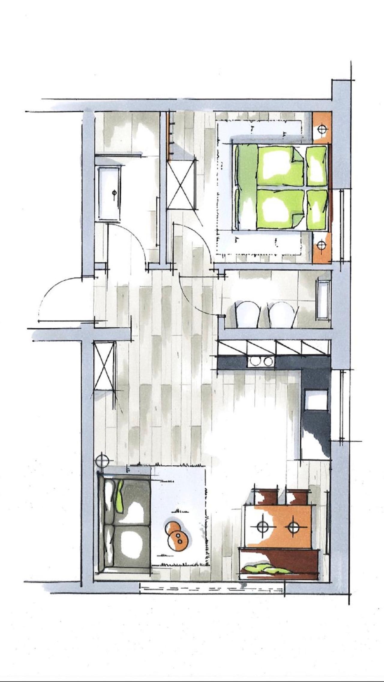 Apartment with valley view photo 2
