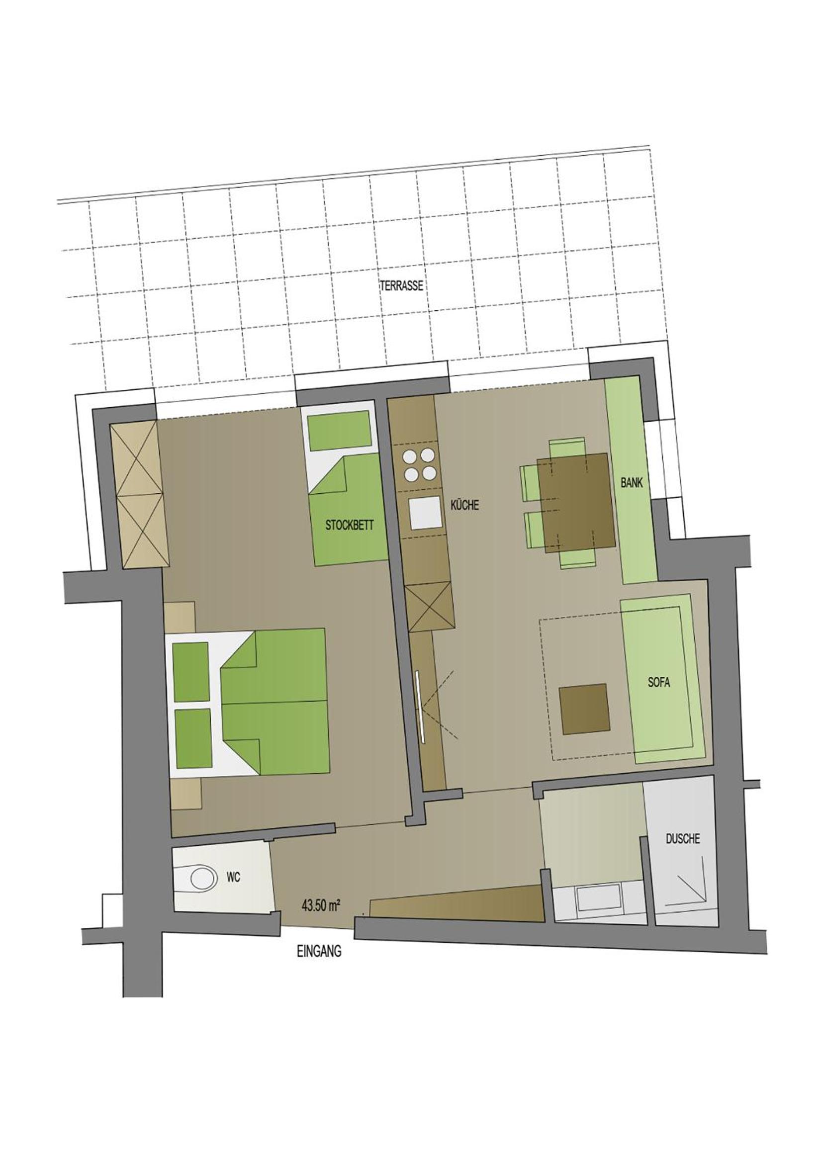 One-Bedroom Apartment photo 2