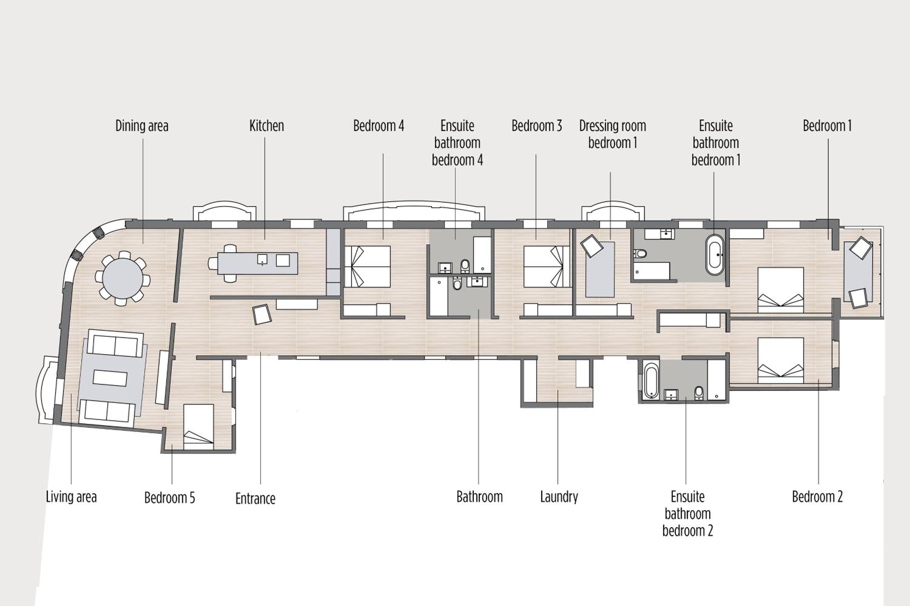 Superior Five-Bedroom Apartment photo 3