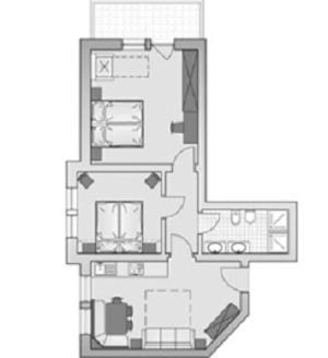 Two-Bedroom Apartment (7 Adults) photo 2