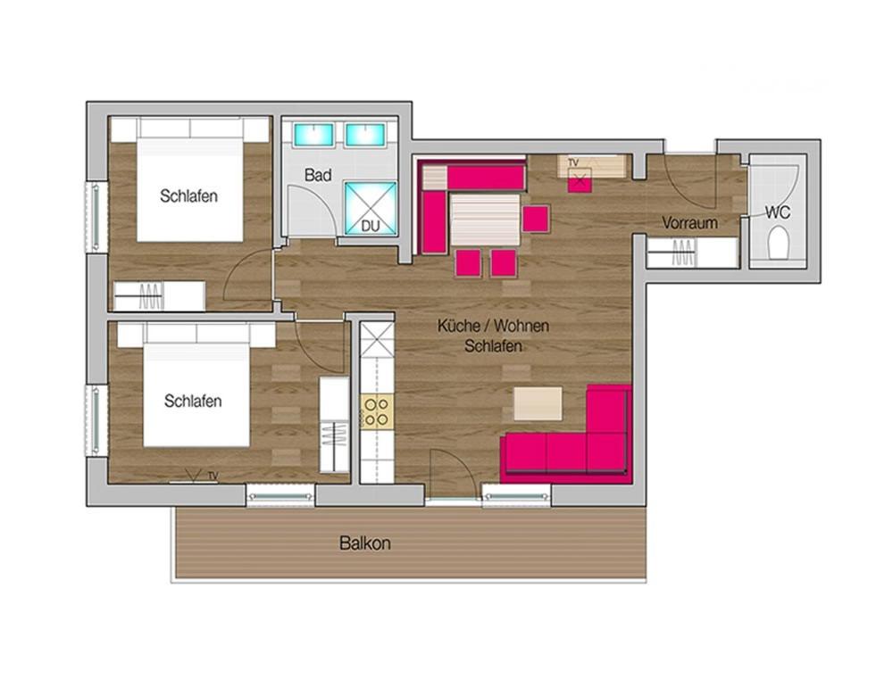 Two-Bedroom Apartment photo 2
