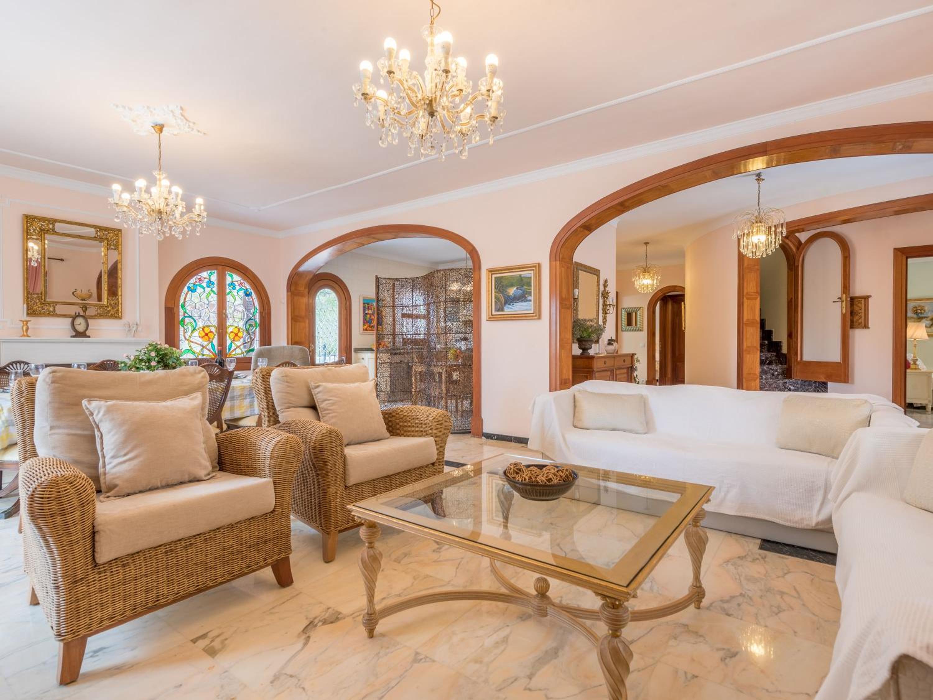 Villa con vistas al jardín