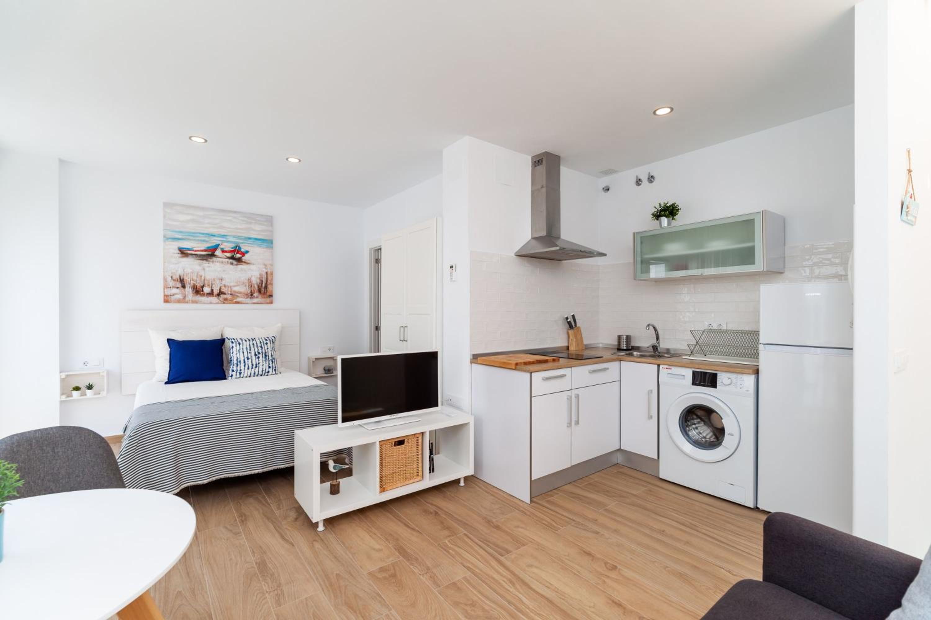 Apartamento de un dormitorio superior con balcón