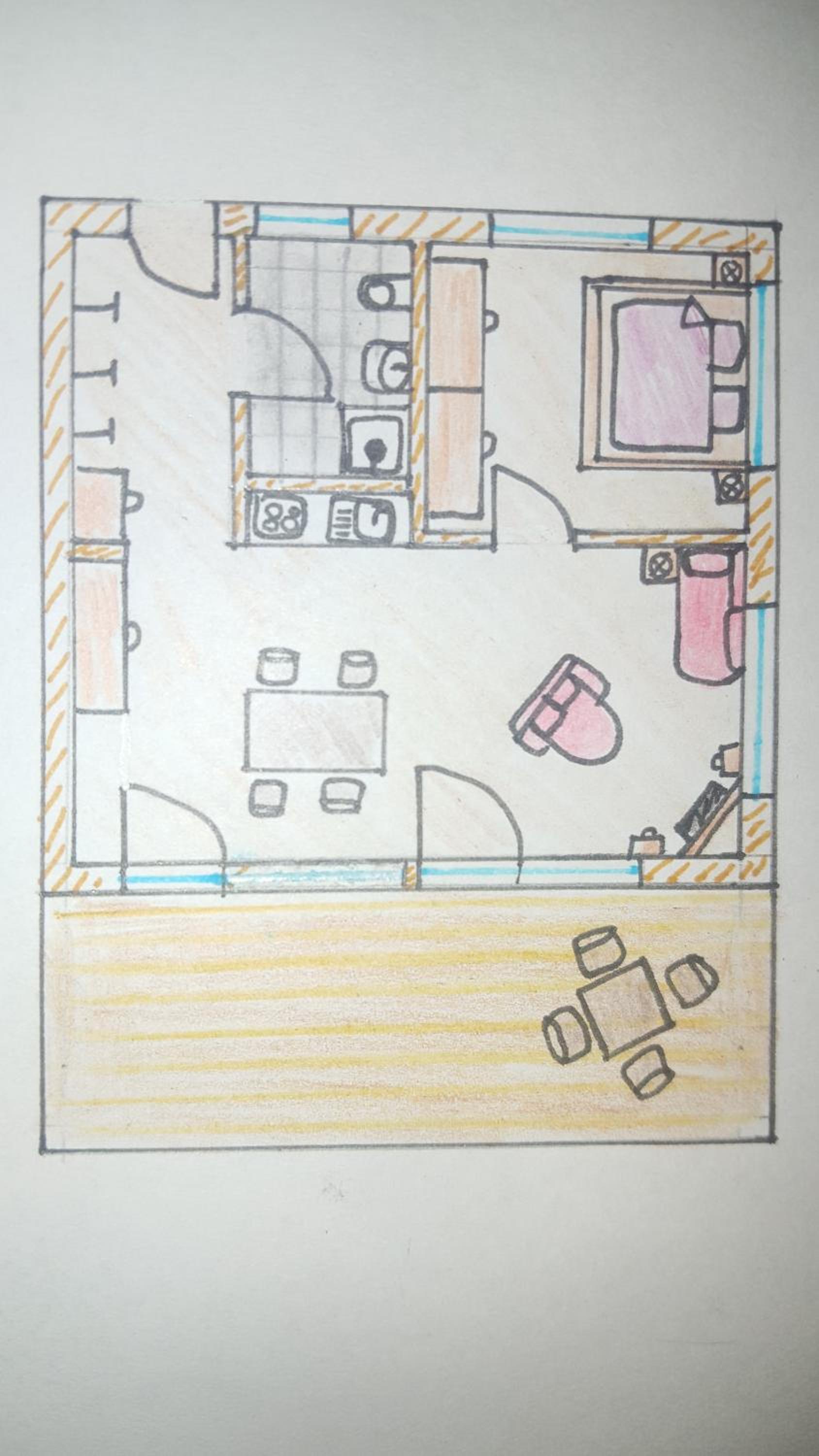 Apartment with Balcony photo 3