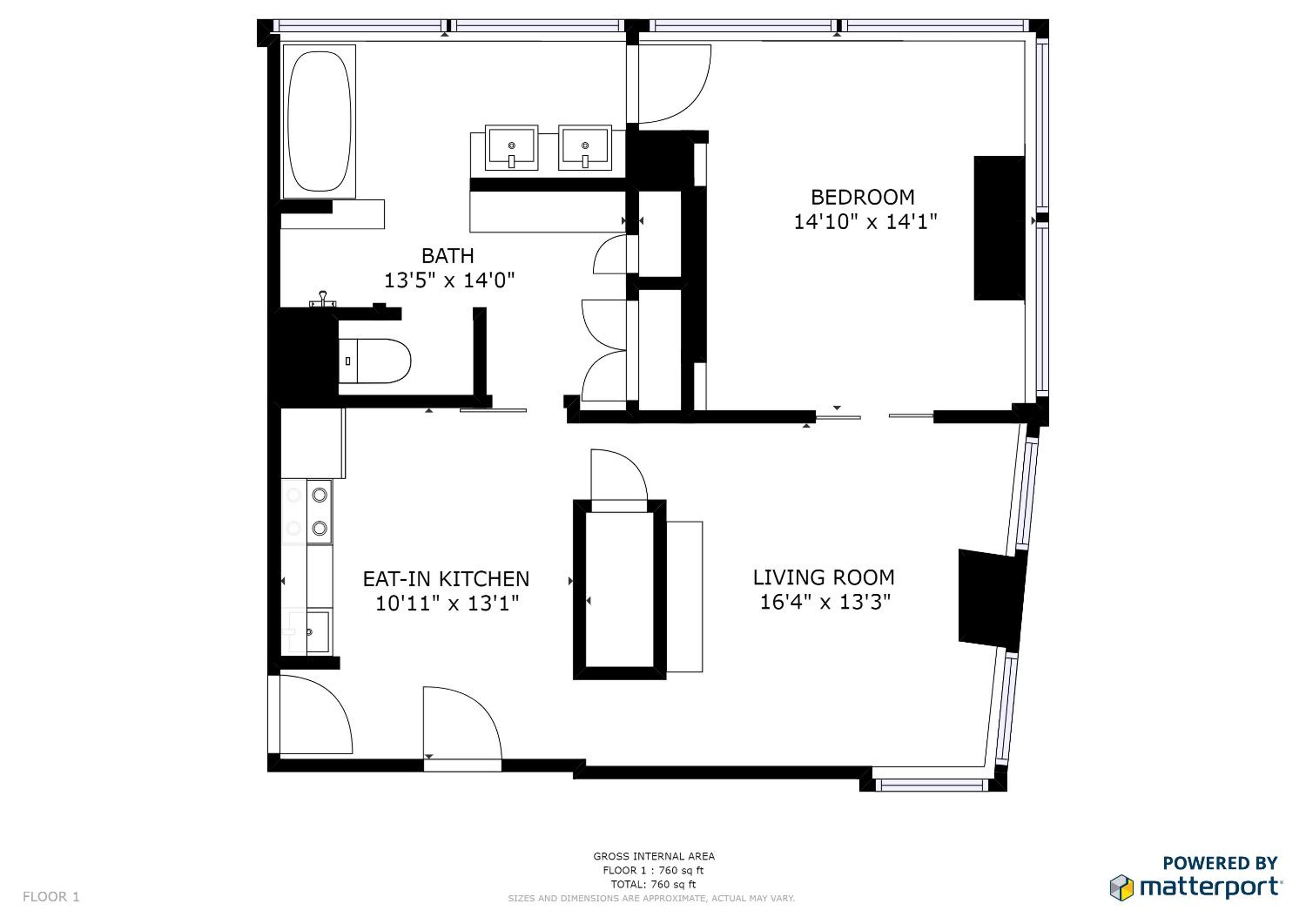 One-Bedroom Apartment - Photo 19