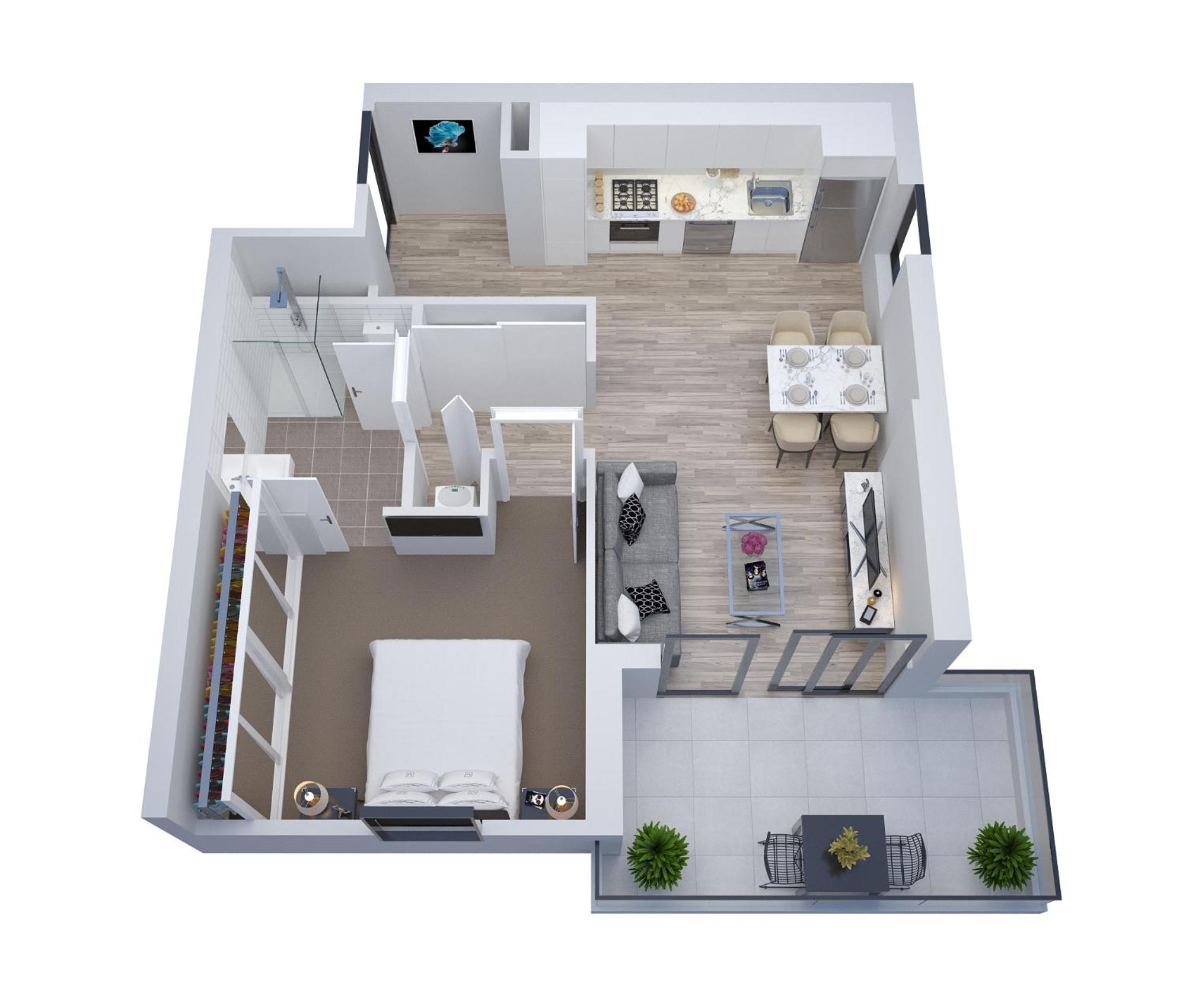 One-Bedroom Apartment photo 3