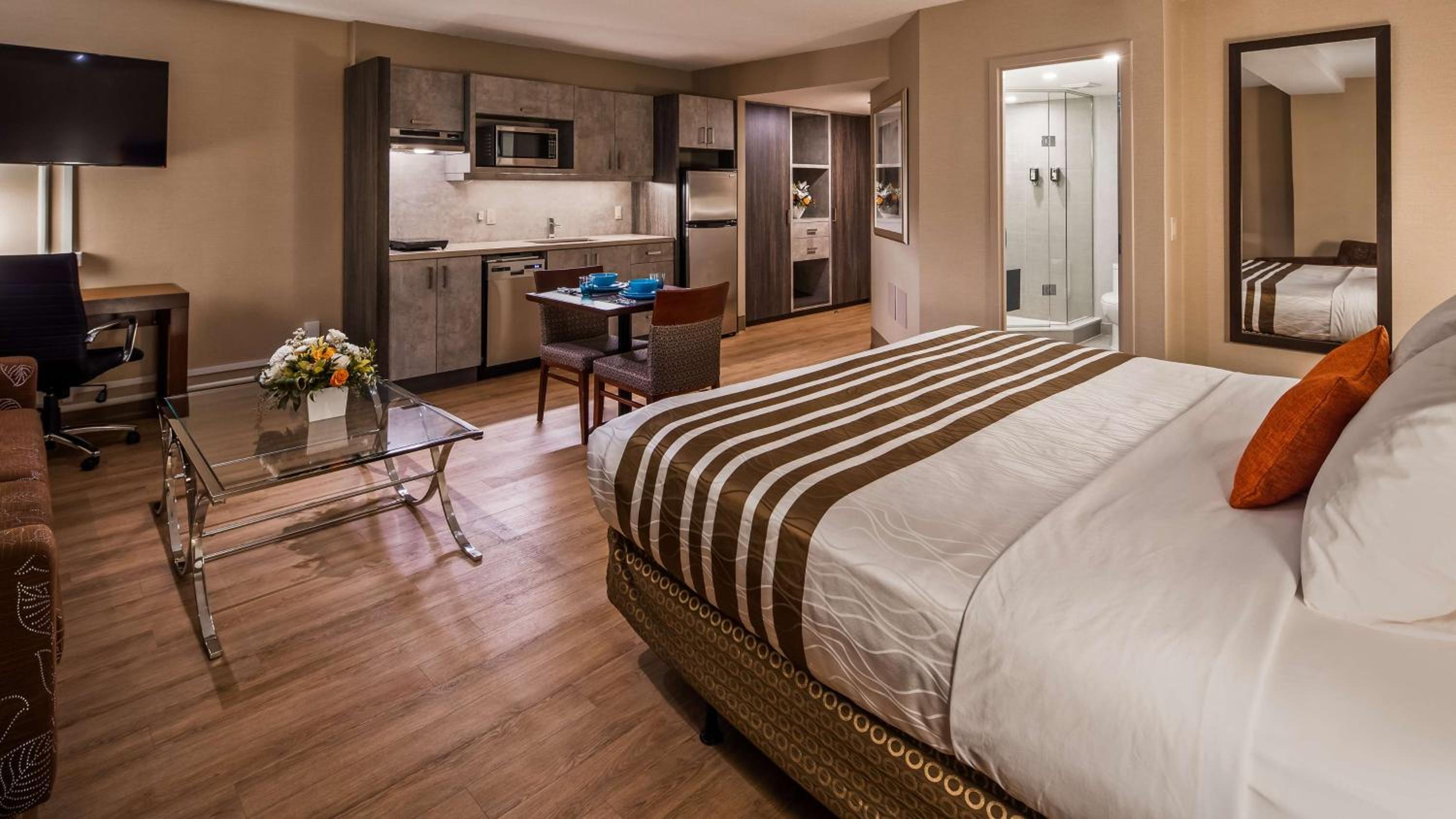 Studio with King Bed, Kitchenette and Shower Only - Non-Smoking