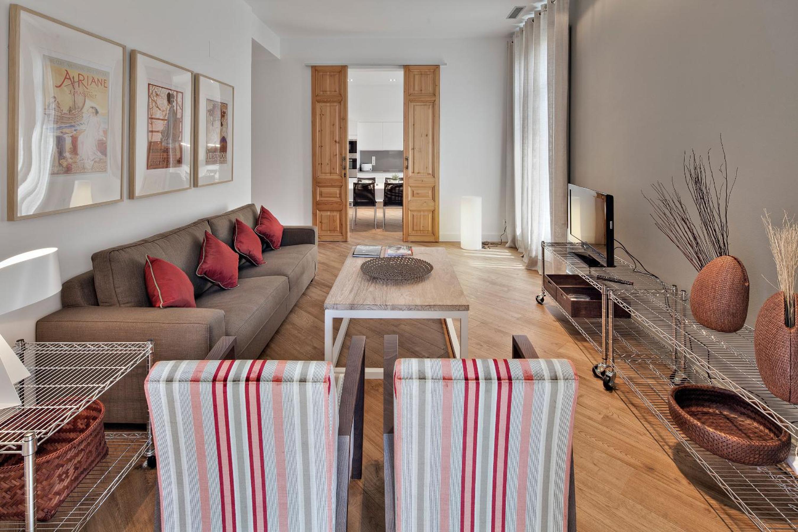 Apartamento de lujo de tres habitaciones.