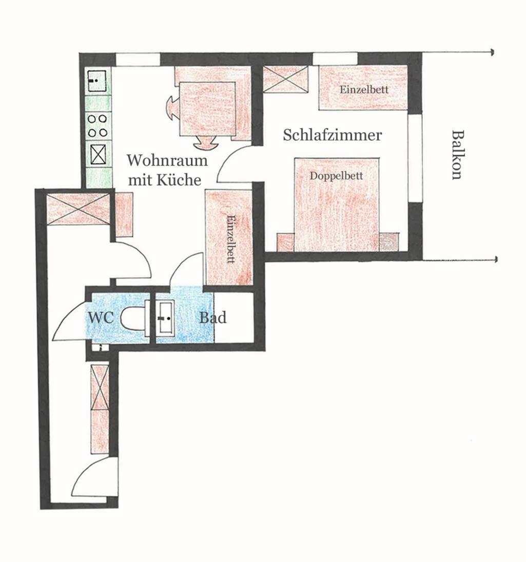 One-Bedroom Apartment with Balcony photo 2