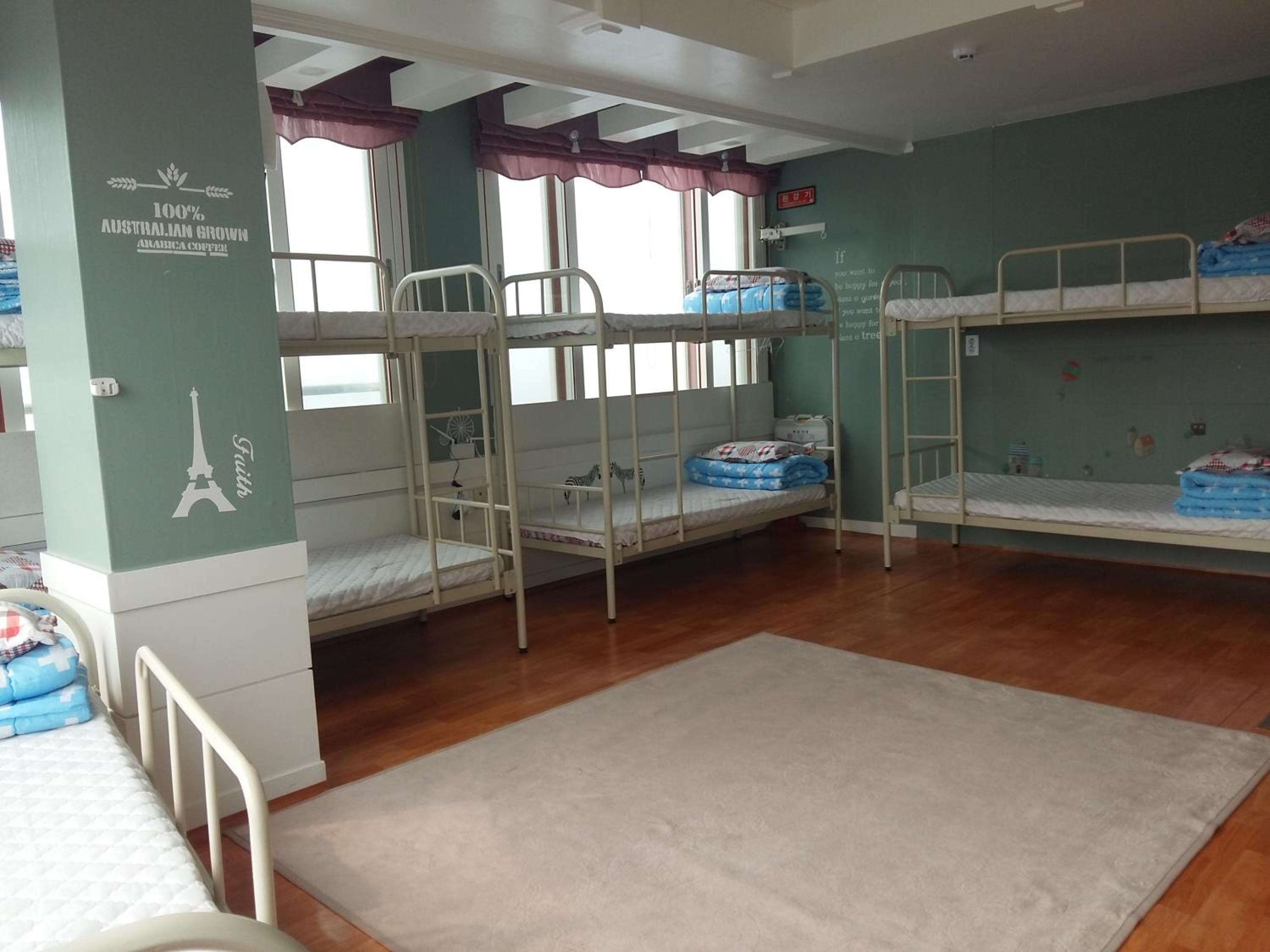 Bed in 9-Bed Male Dormitory Room
