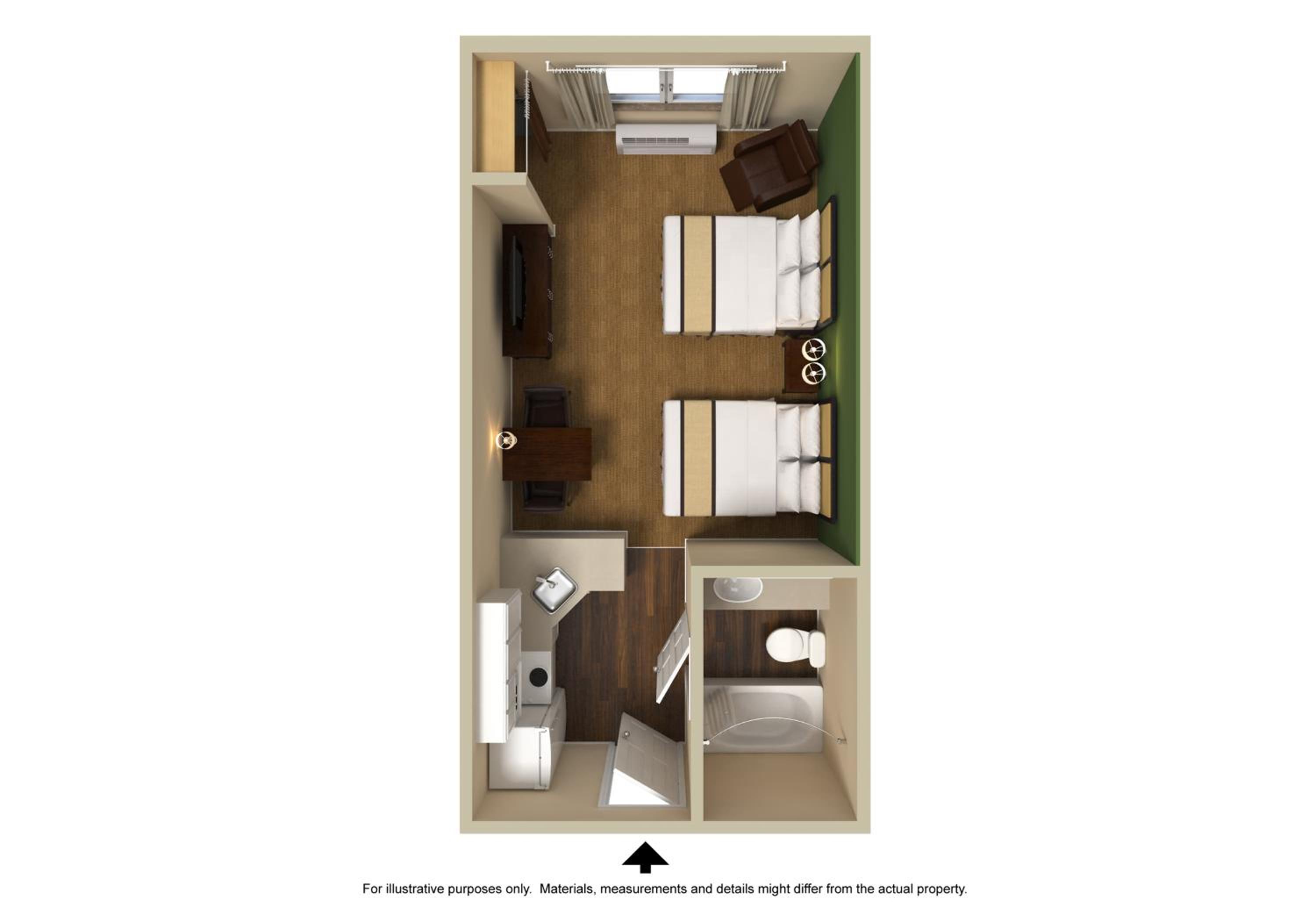 Studio with 2 Double Beds - Non-Smoking - Photo 10