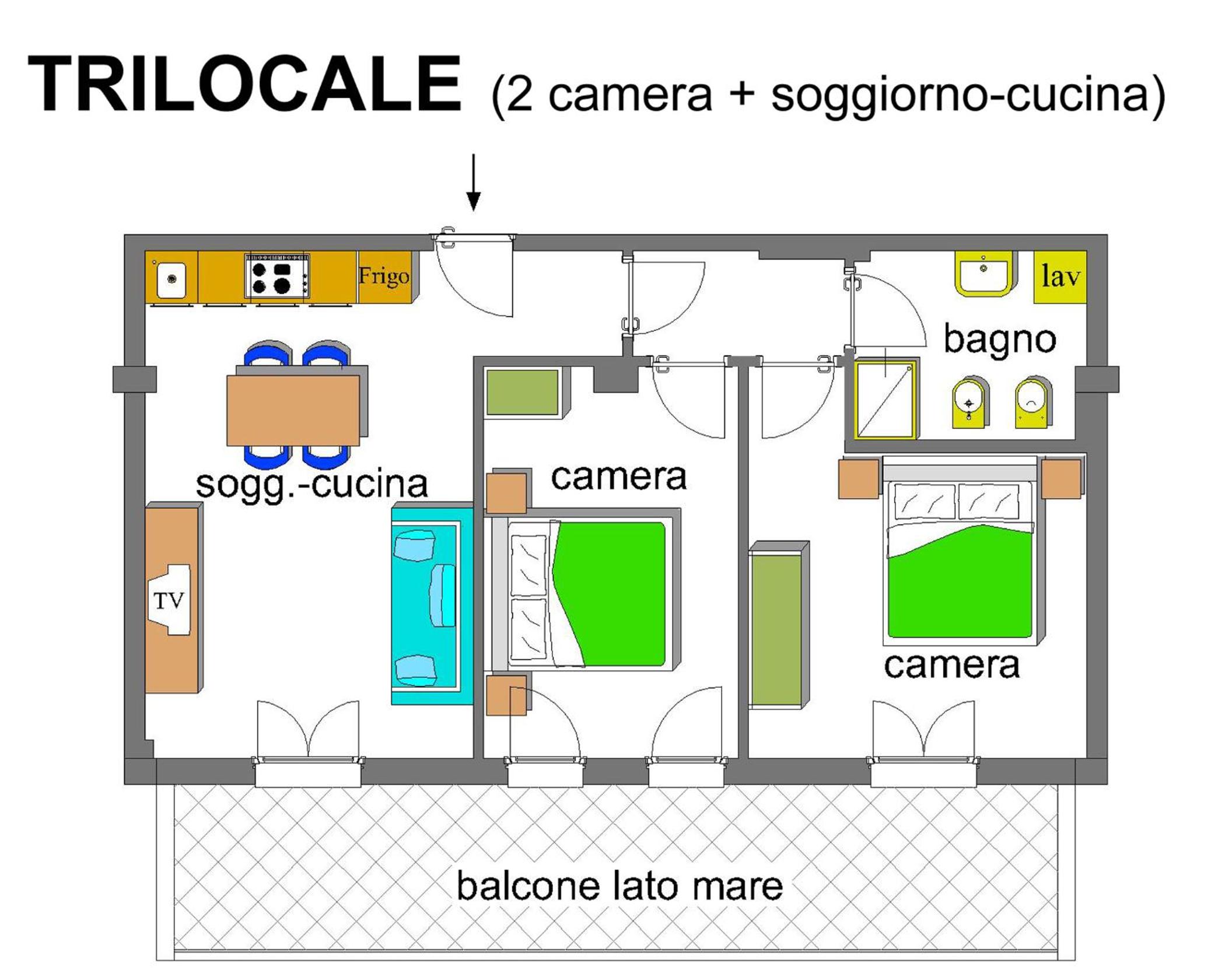 Comfort Two-Bedroom Apartment (6 Adults) photo 3