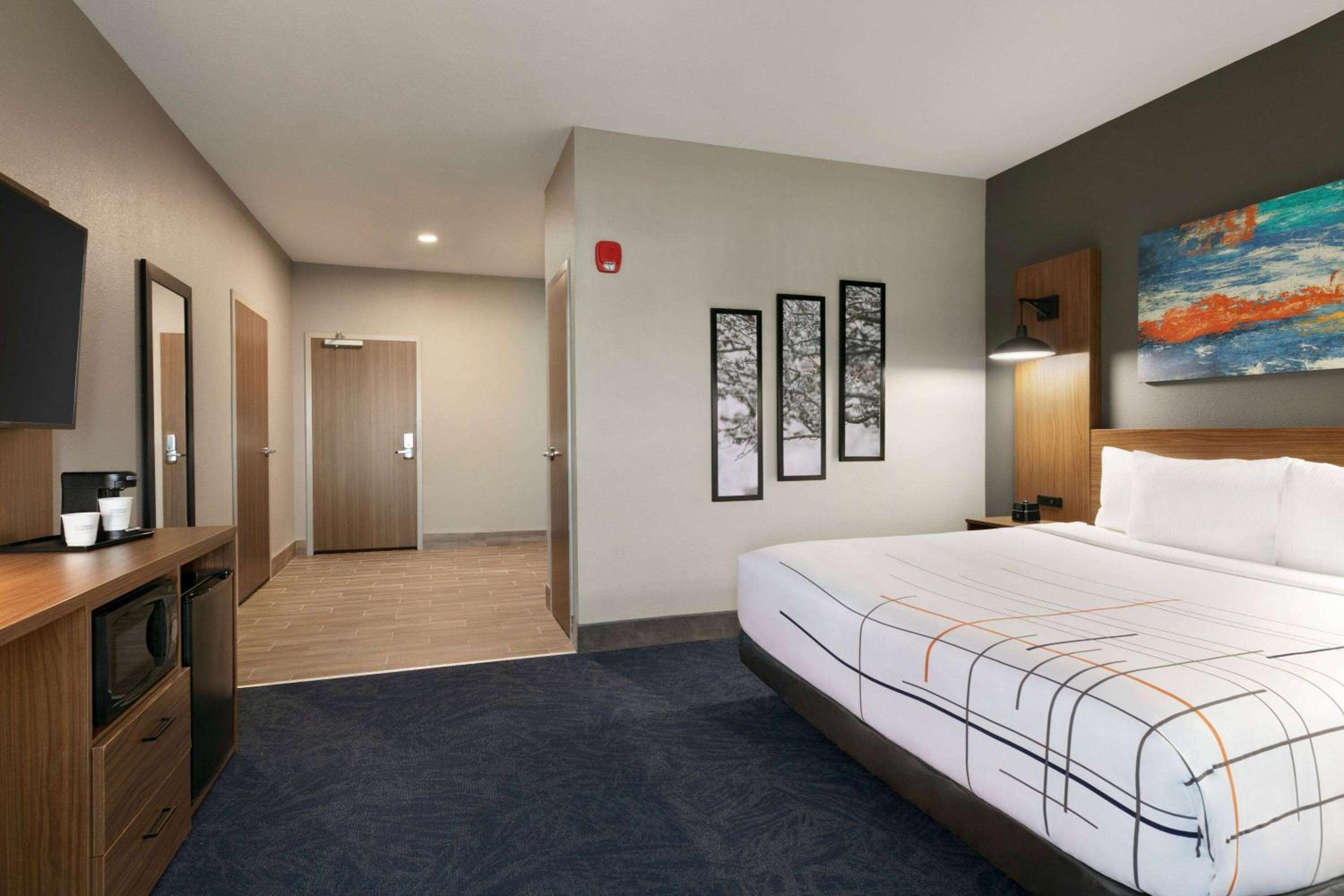 1 King Bed, Mobility/Hearing Accessible Suite, Roll-in Shower, Non-Smoking - Photo 1