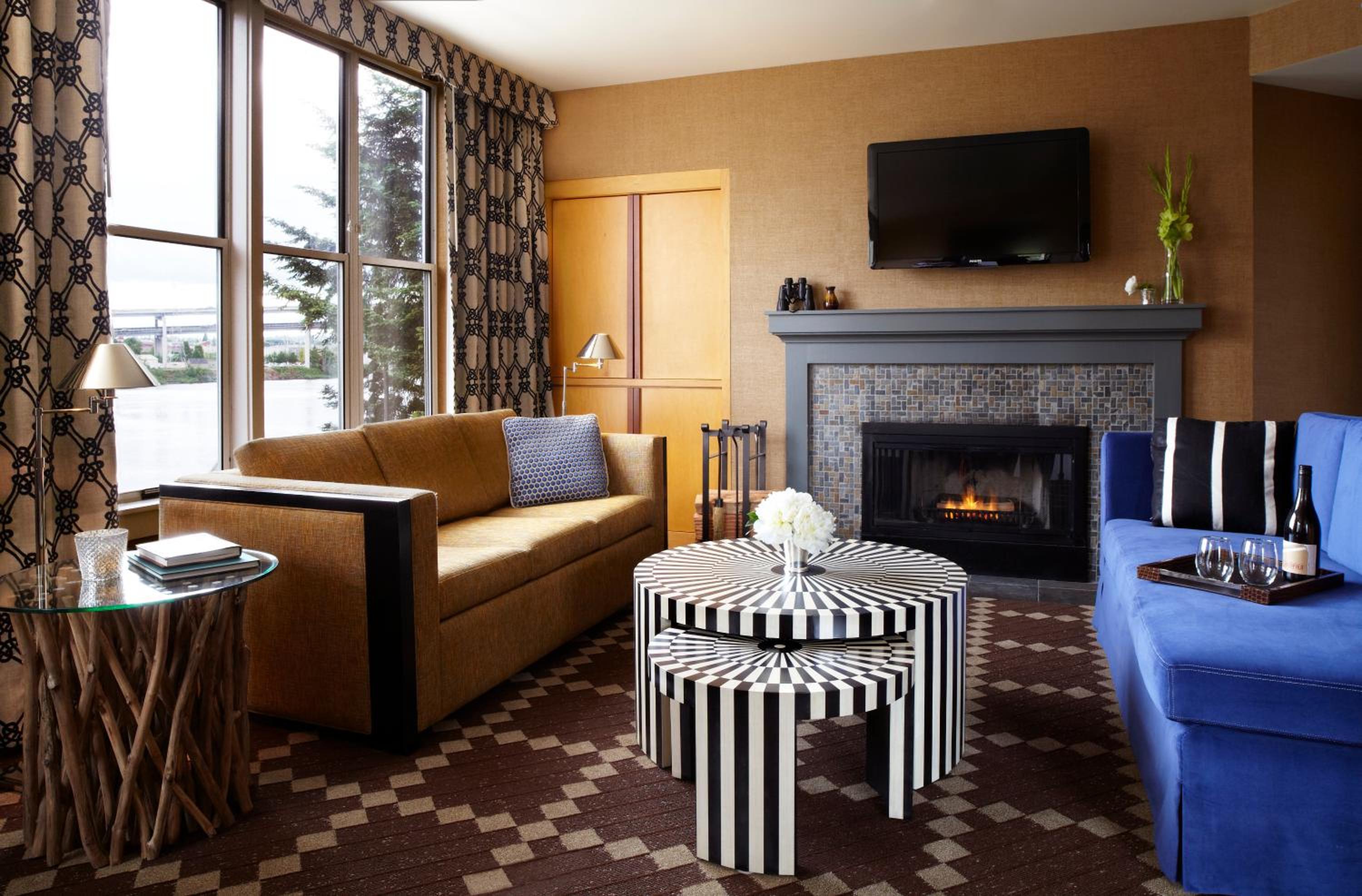 Suite with Fireplace