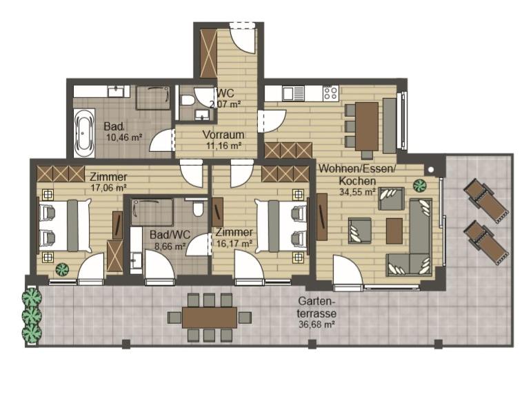 Two-Bedroom Apartment photo 2