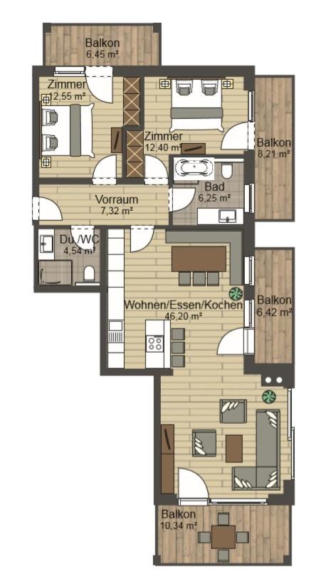 Two-Bedroom Apartment photo 3