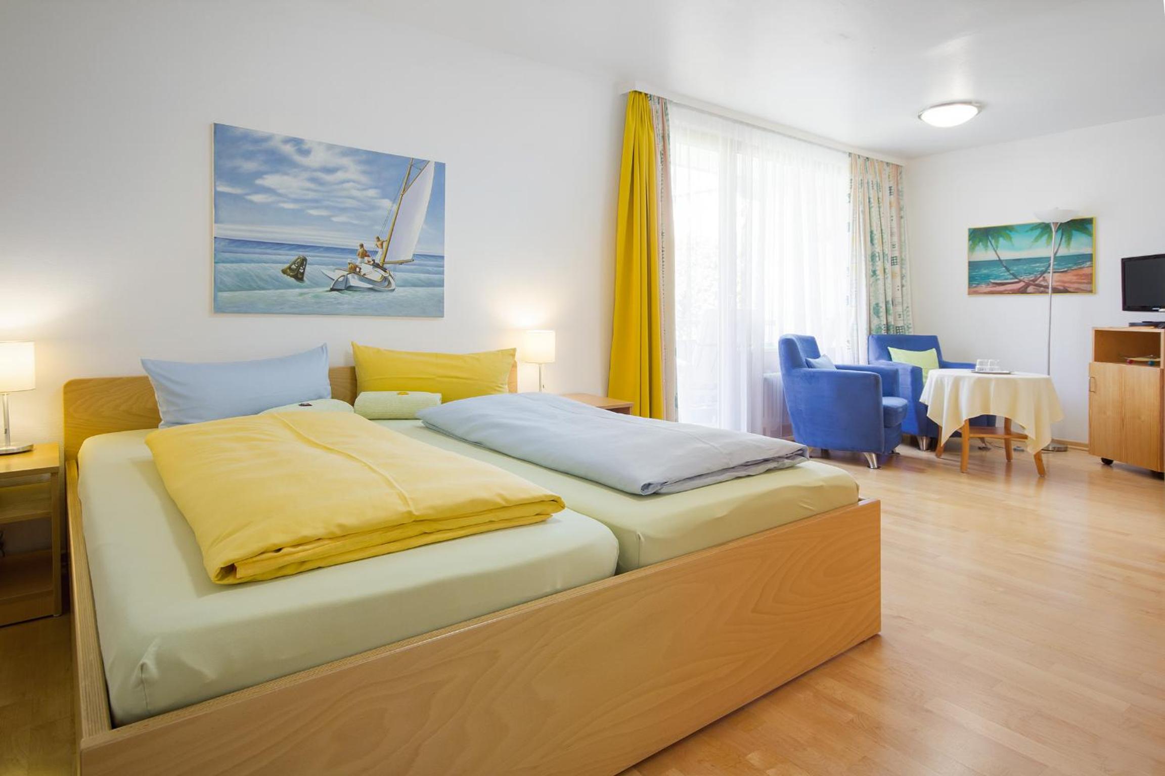 Comfort Double Room with Balcony and Garden View
