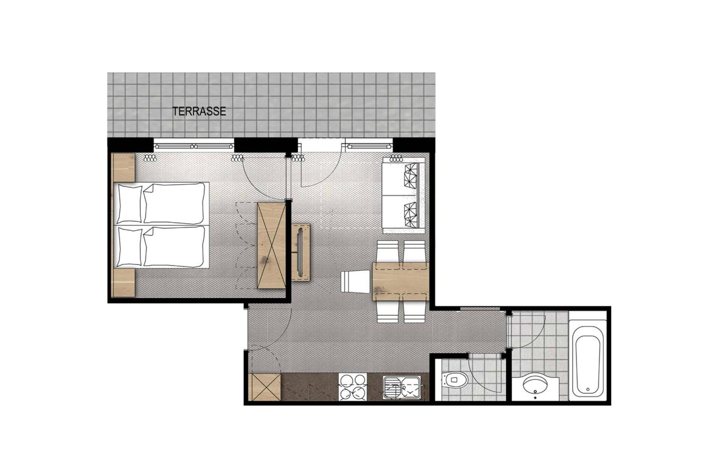 One-Bedroom Apartment photo 3