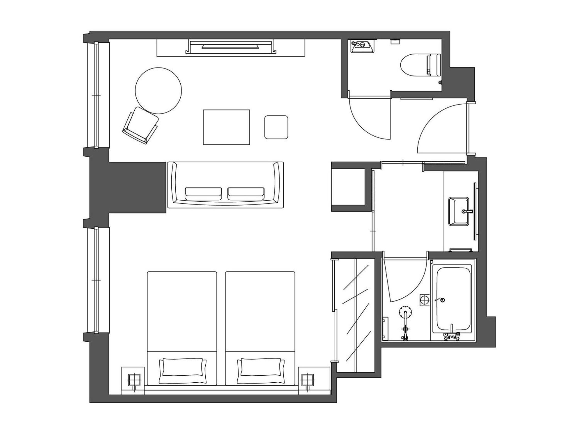 Executive Deluxe Twin Room with Lounge Access - Non-Smoking - Photo 5