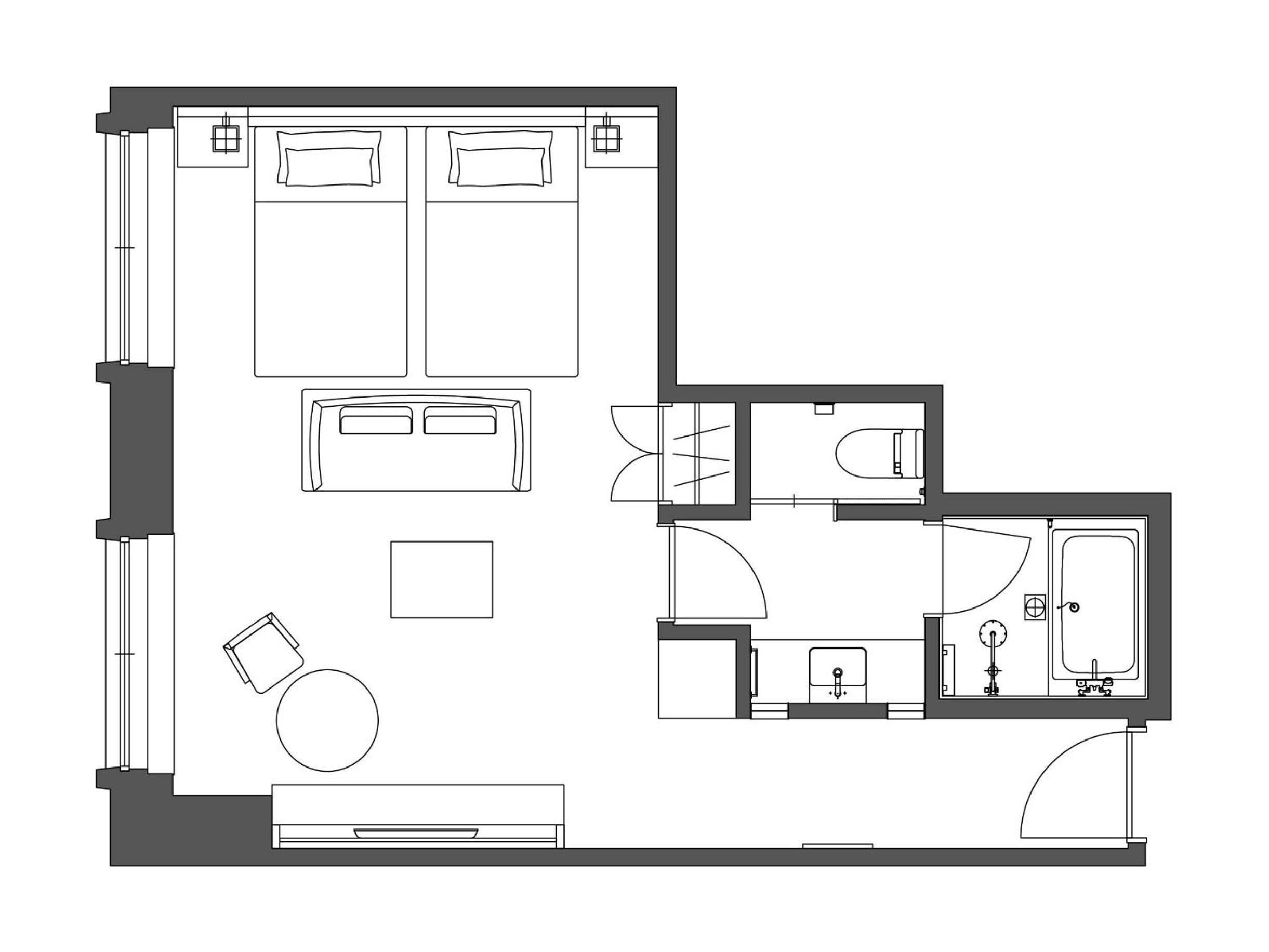 Executive Deluxe Twin Room with Lounge Access - Non-Smoking - Photo 6