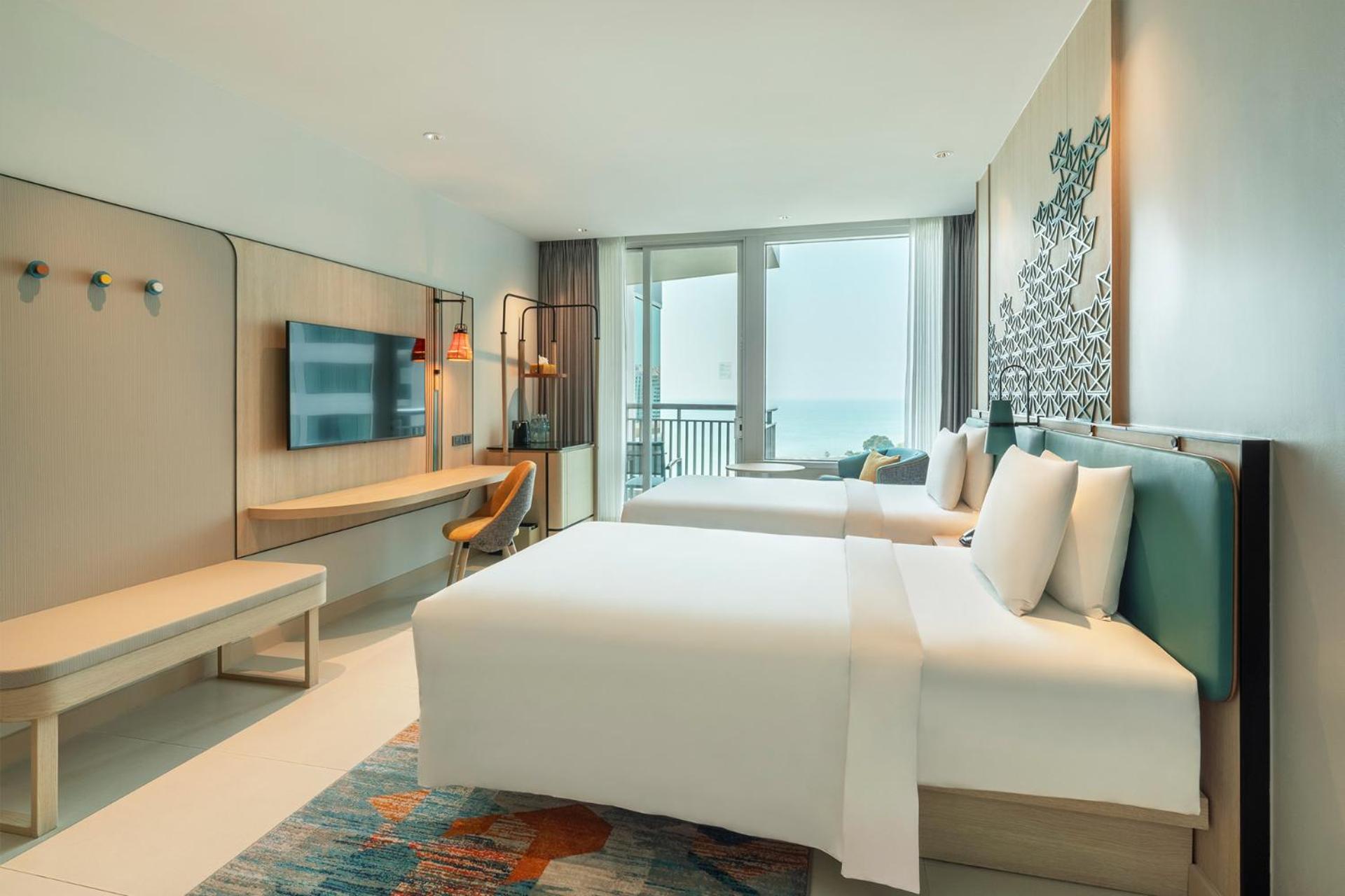 Standard Twin Room with Ocean View and Bay Tower
