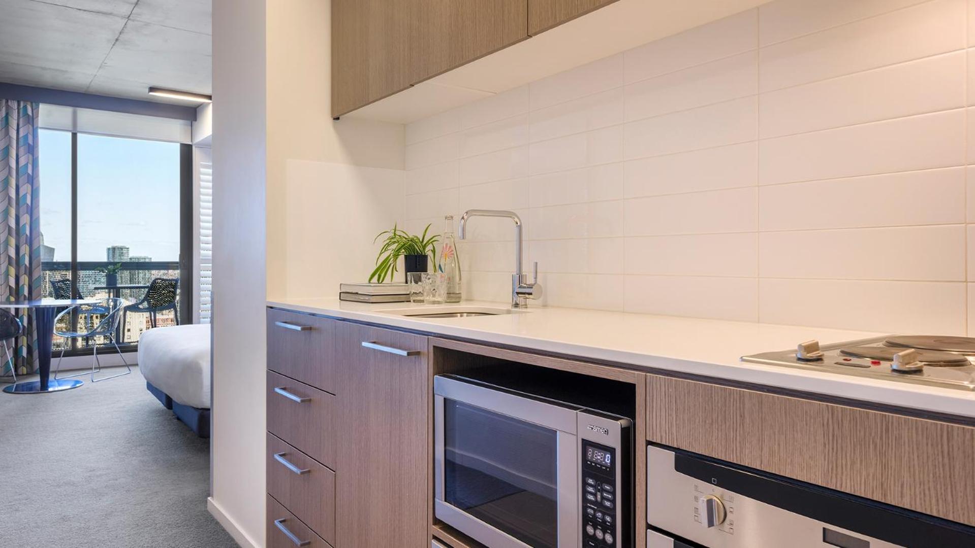 Deluxe Studio Apartment with Park View & Balcony -  No Housekeeping