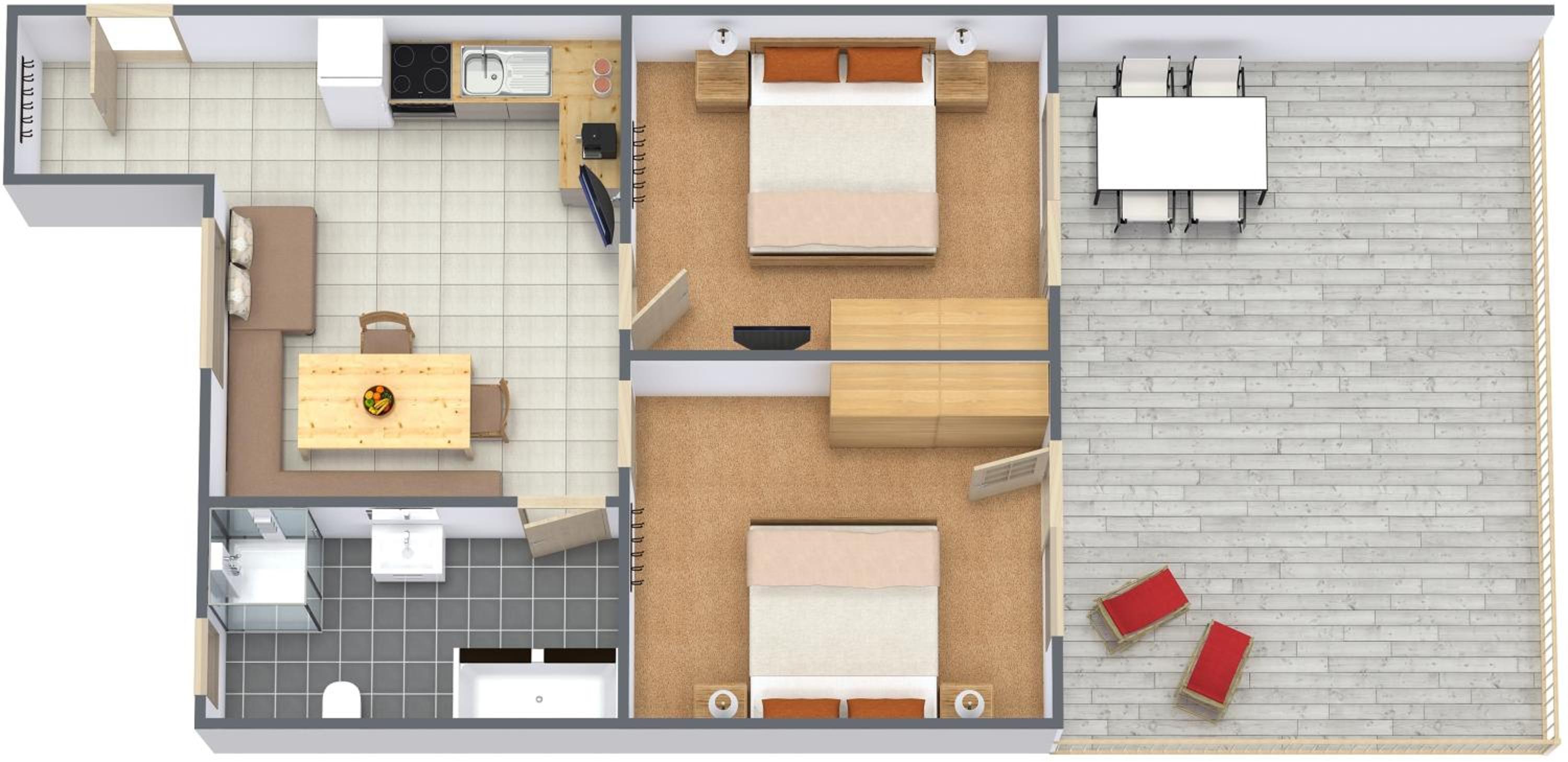 Two-Bedroom Apartment photo 2