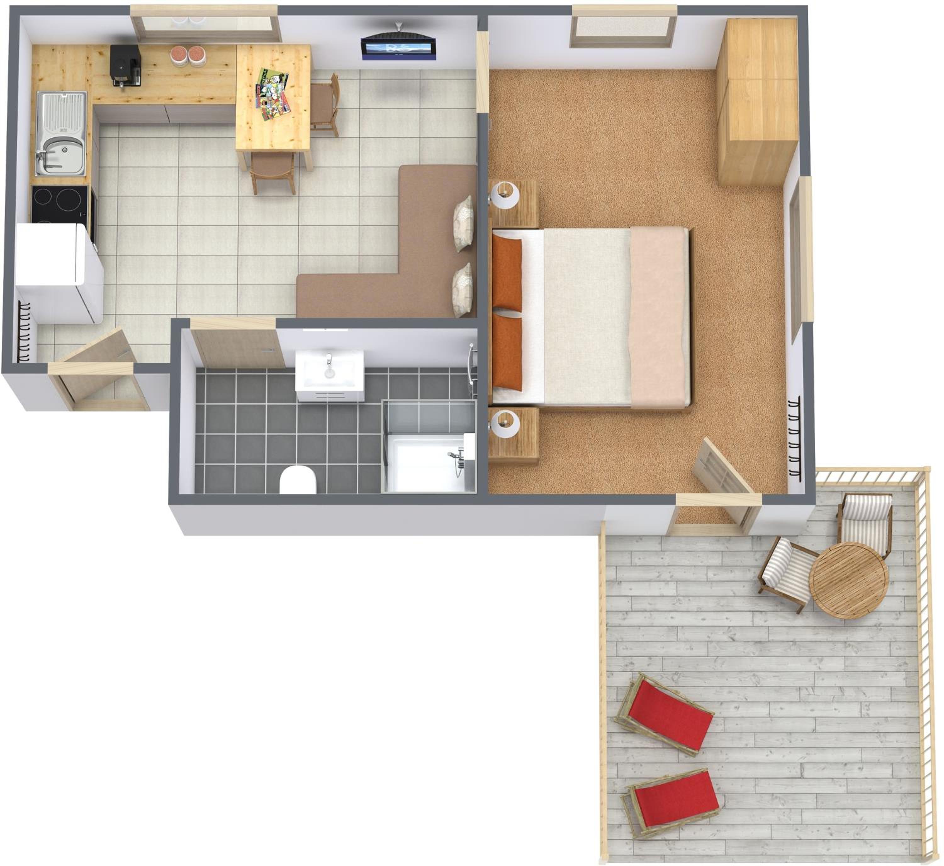 One-Bedroom Apartment photo 3