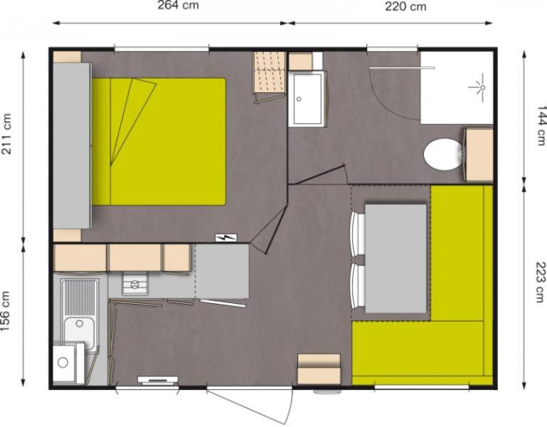 Mobile Home (2 Persons 1 Bedroom) photo 3