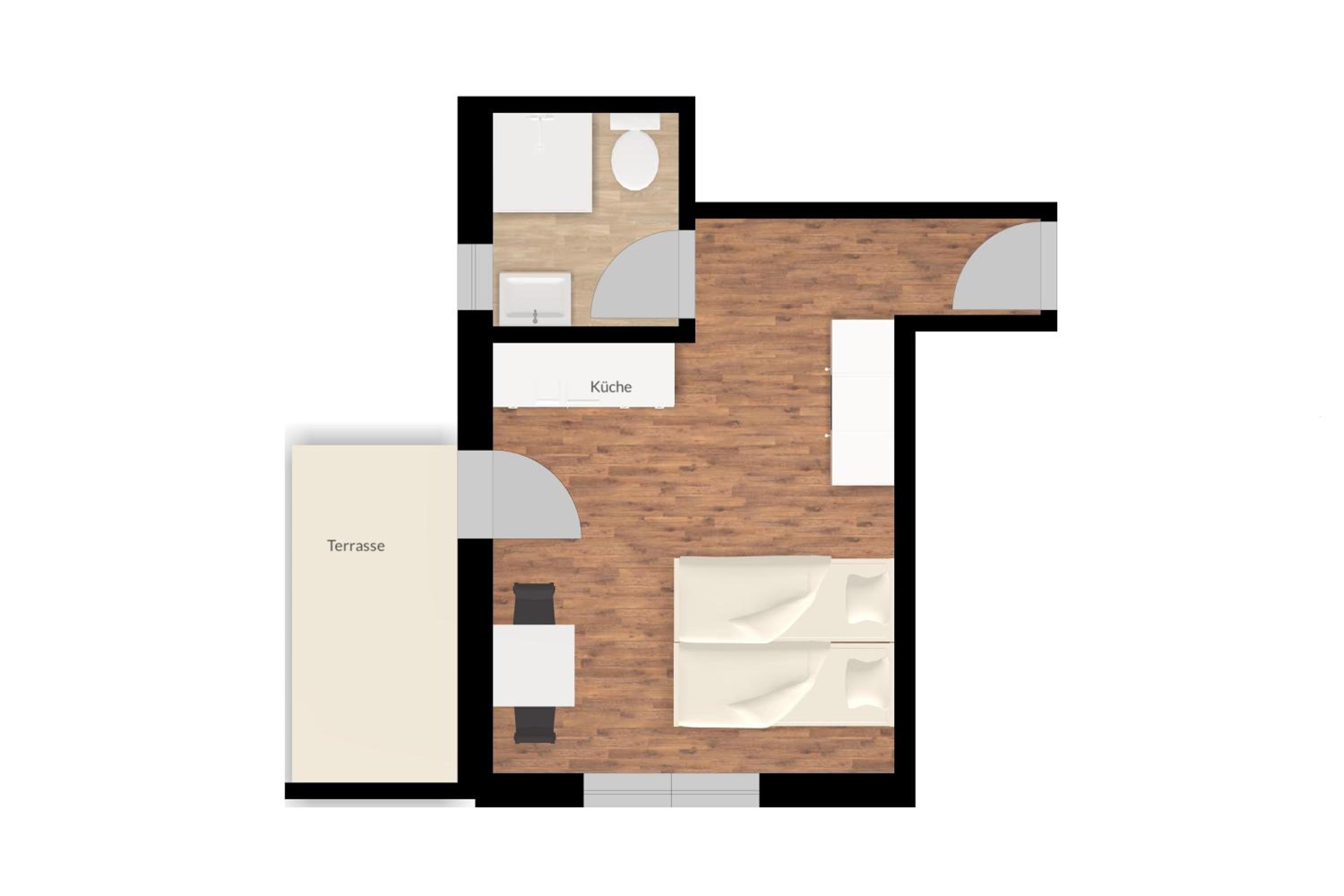 Studio Apartment - Photo 2