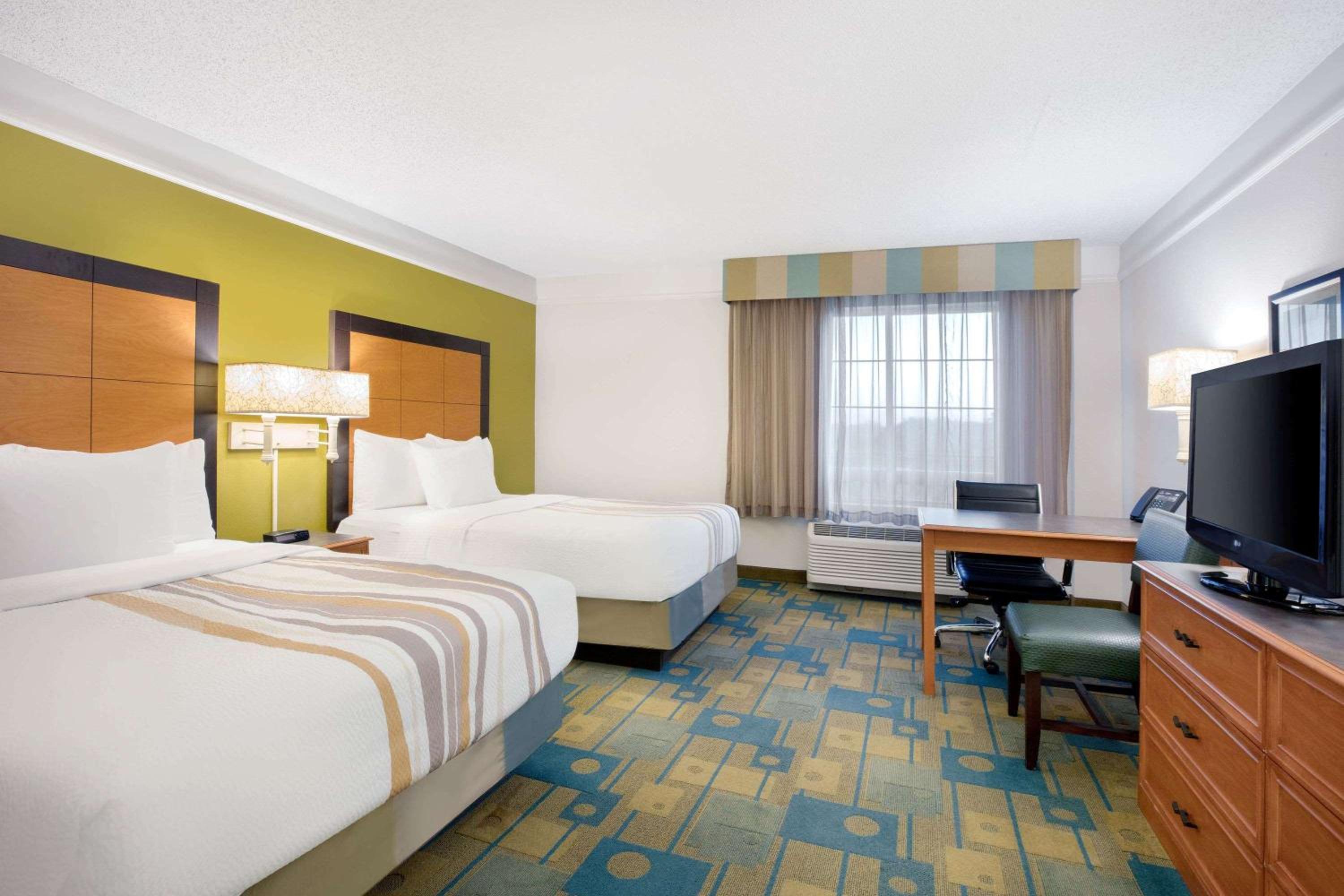 Double Room with Two Double Beds and Roll-In Shower - Mobility/Hearing Accessible - Non-Smoking