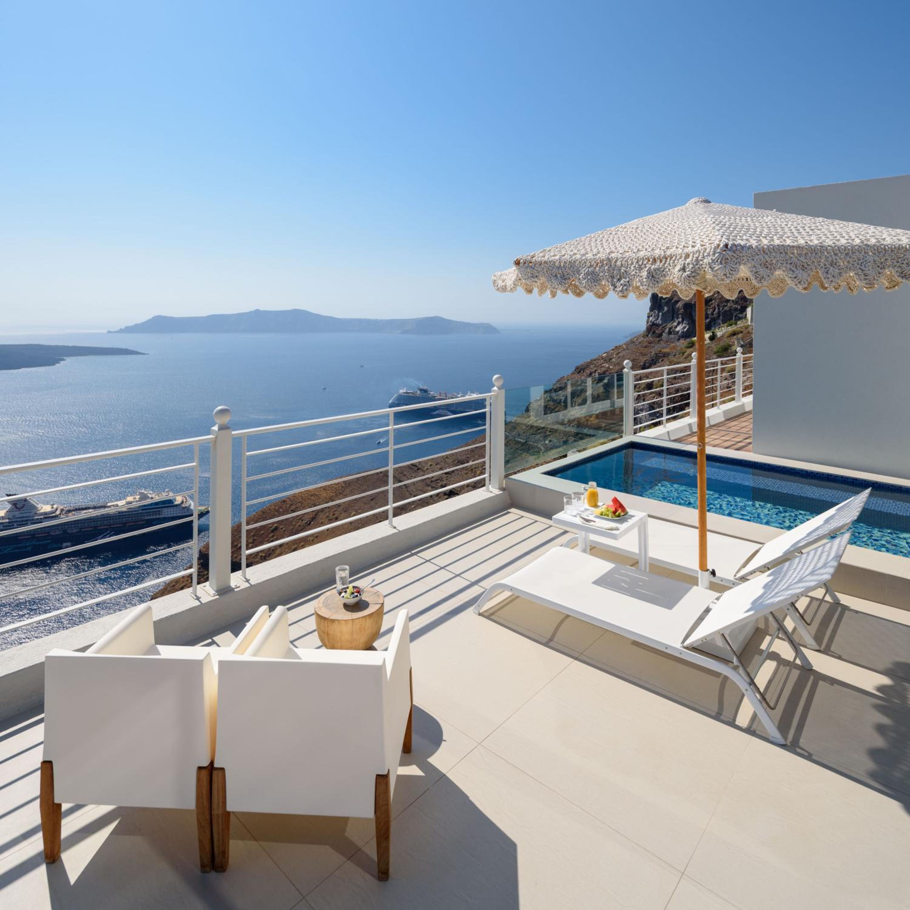 Honeymoon Villa with Hot Tub and Caldera View - Photo 23