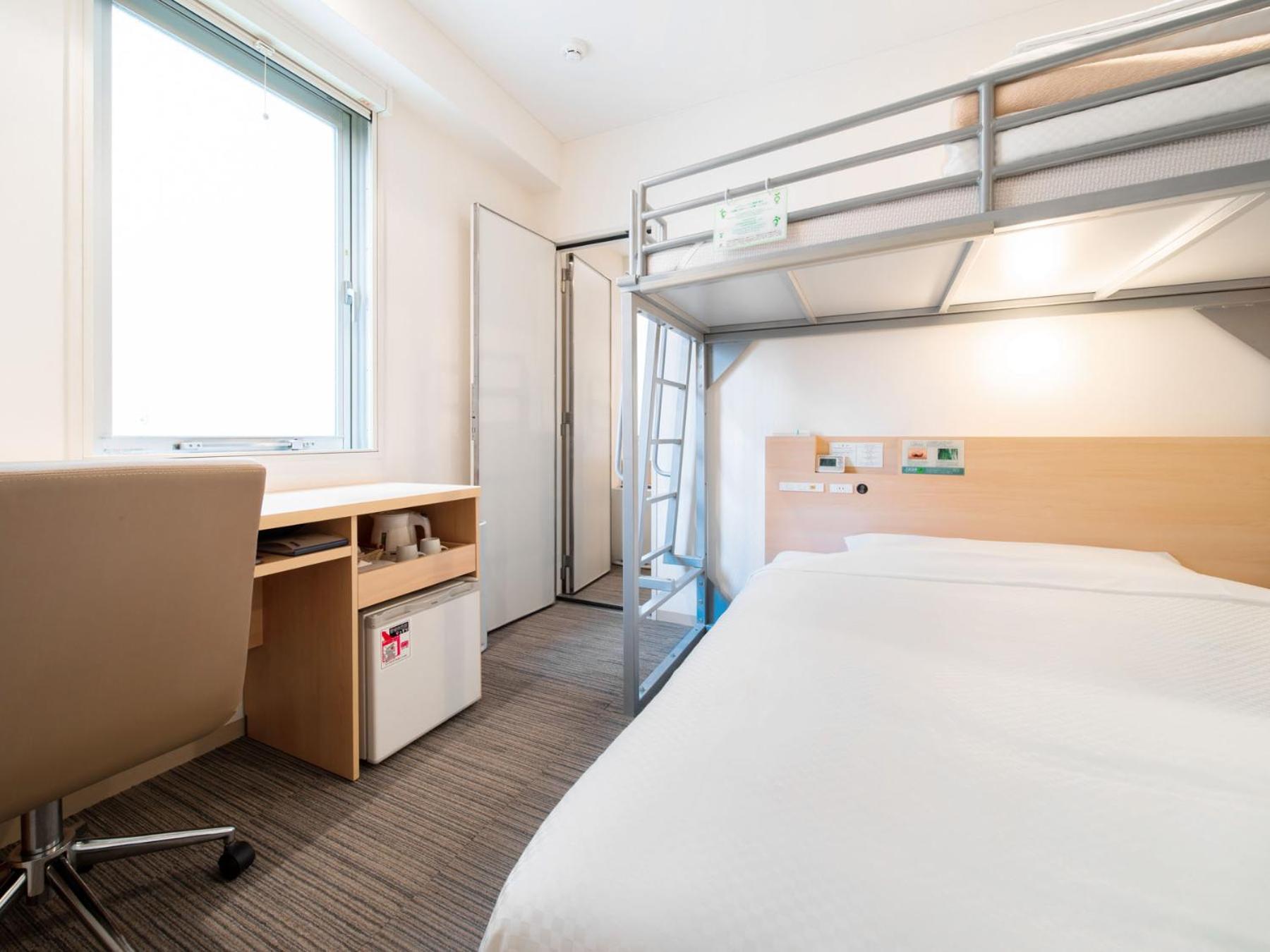 Two Connecting Double Room with Loft Bed - Non-Smoking