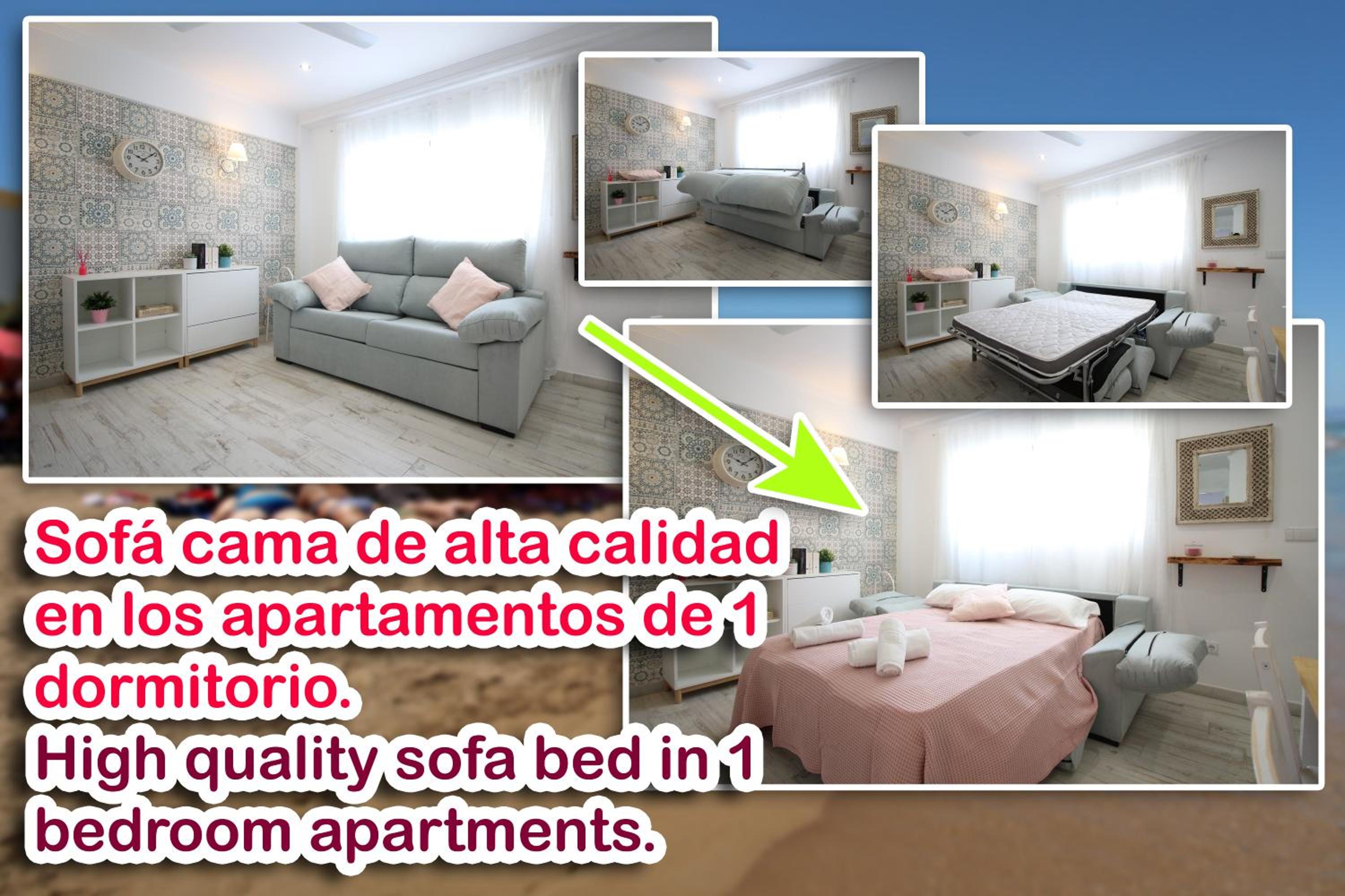 Apartamento de 1 dormitorio - Planta baja - BG71-72