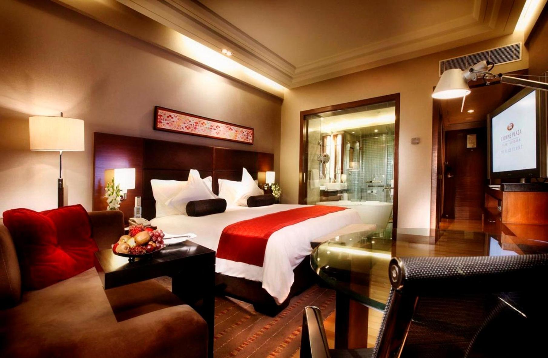 Standard King Room with City View – Lounge Access at Crowne Plaza Today Gurugram by IHG