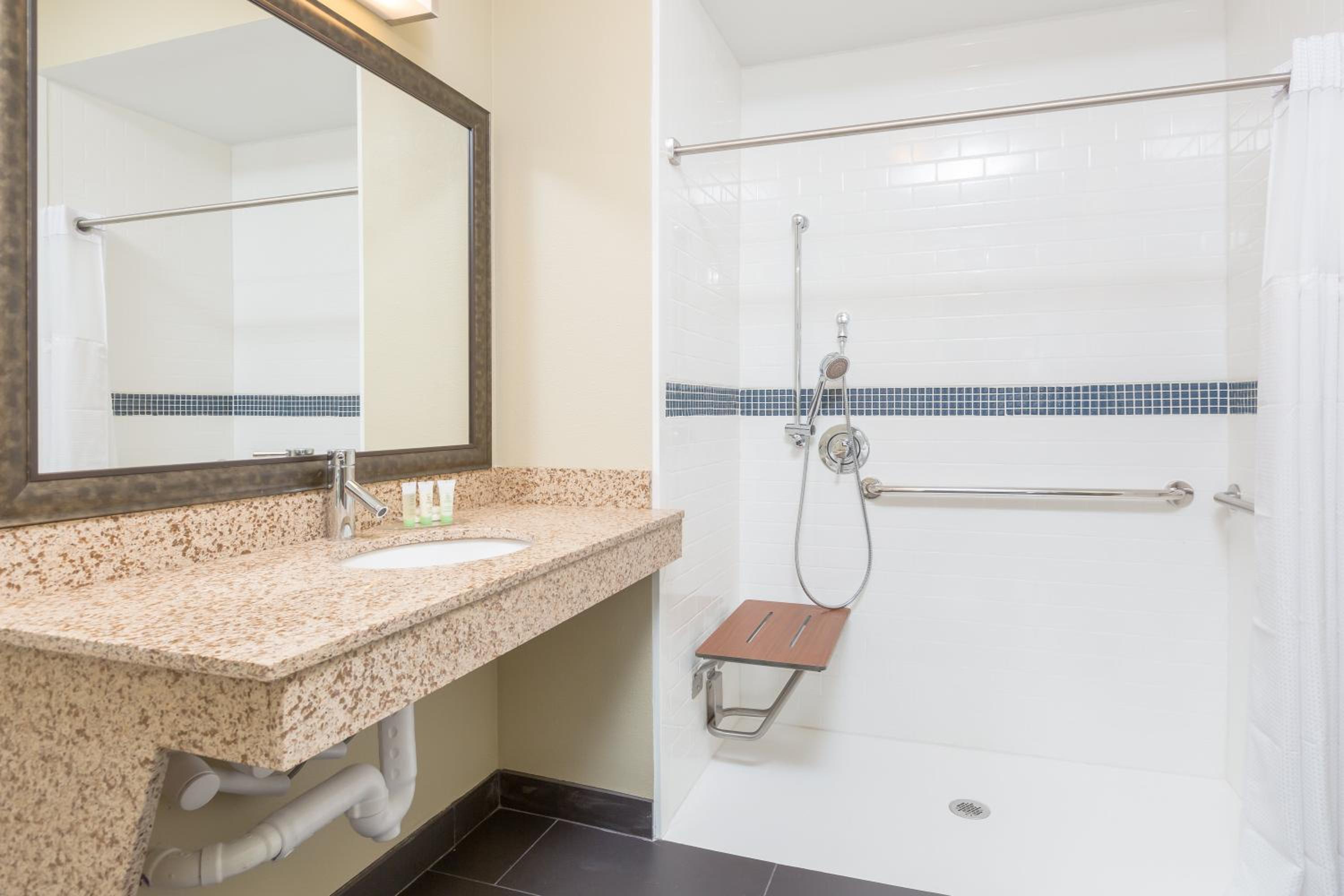 Queen Studio Suite with Roll In Shower - Mobility Accessible