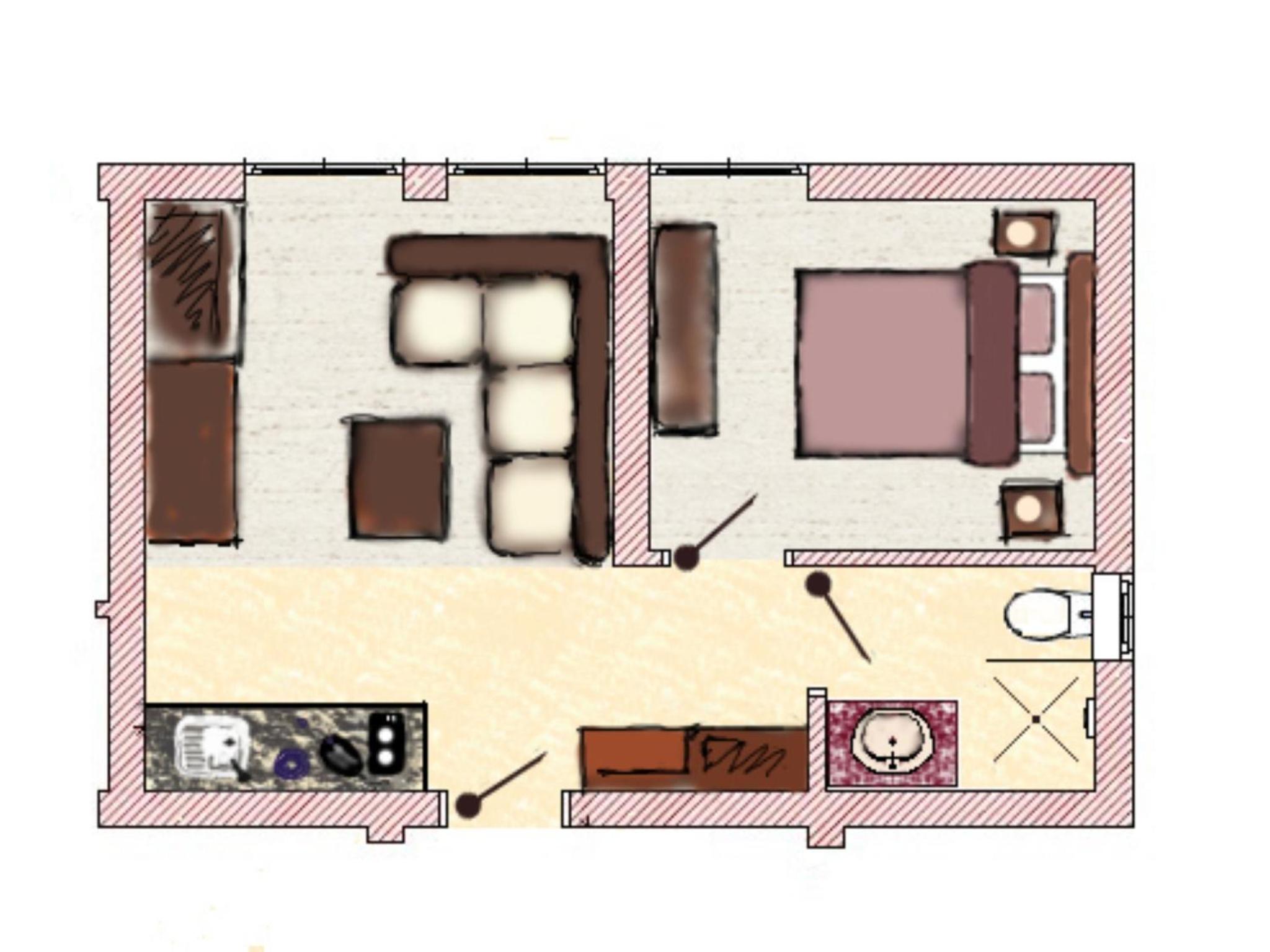 One-Bedroom Apartment with Garden View - Photo 3