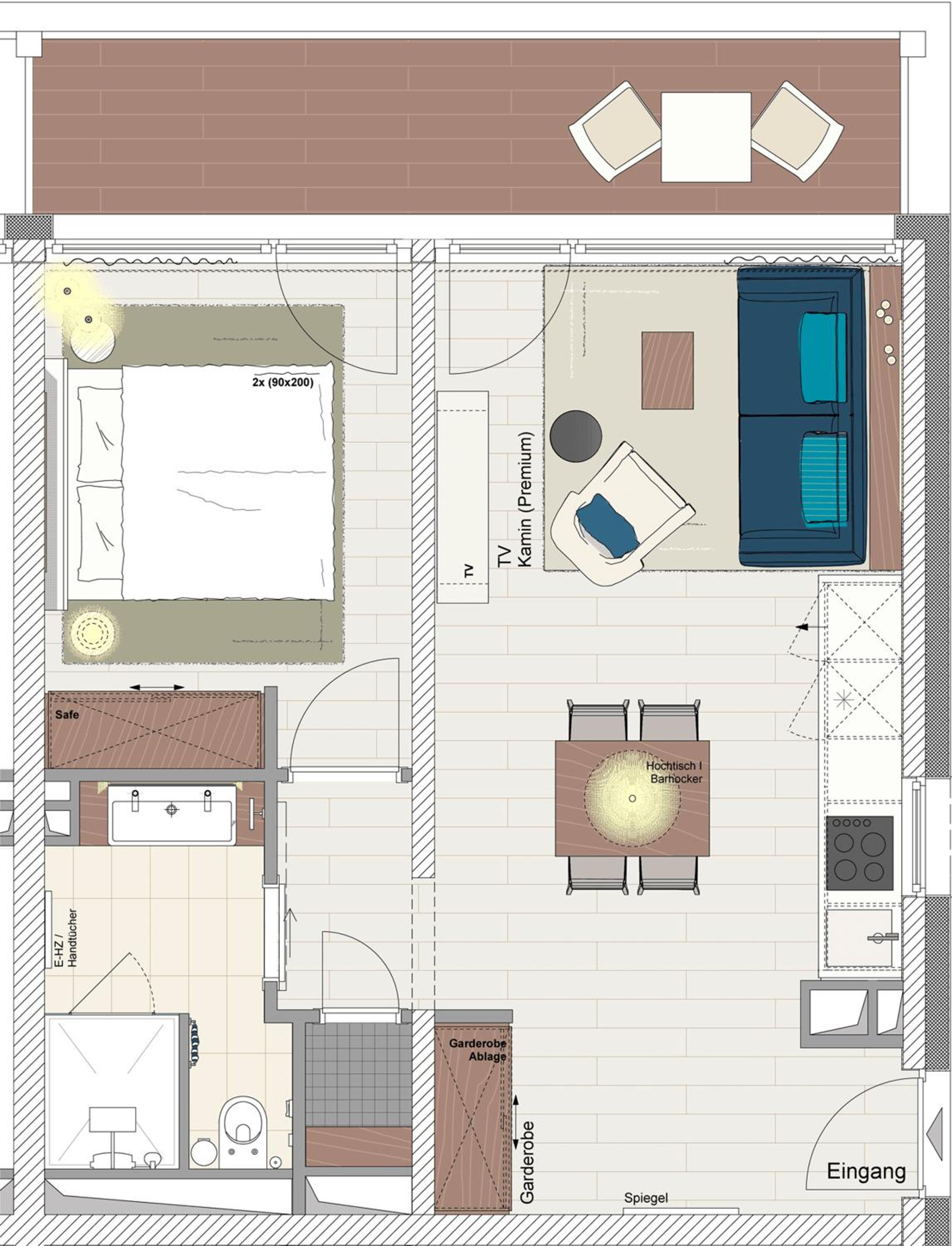 Apartment with Balcony photo 3