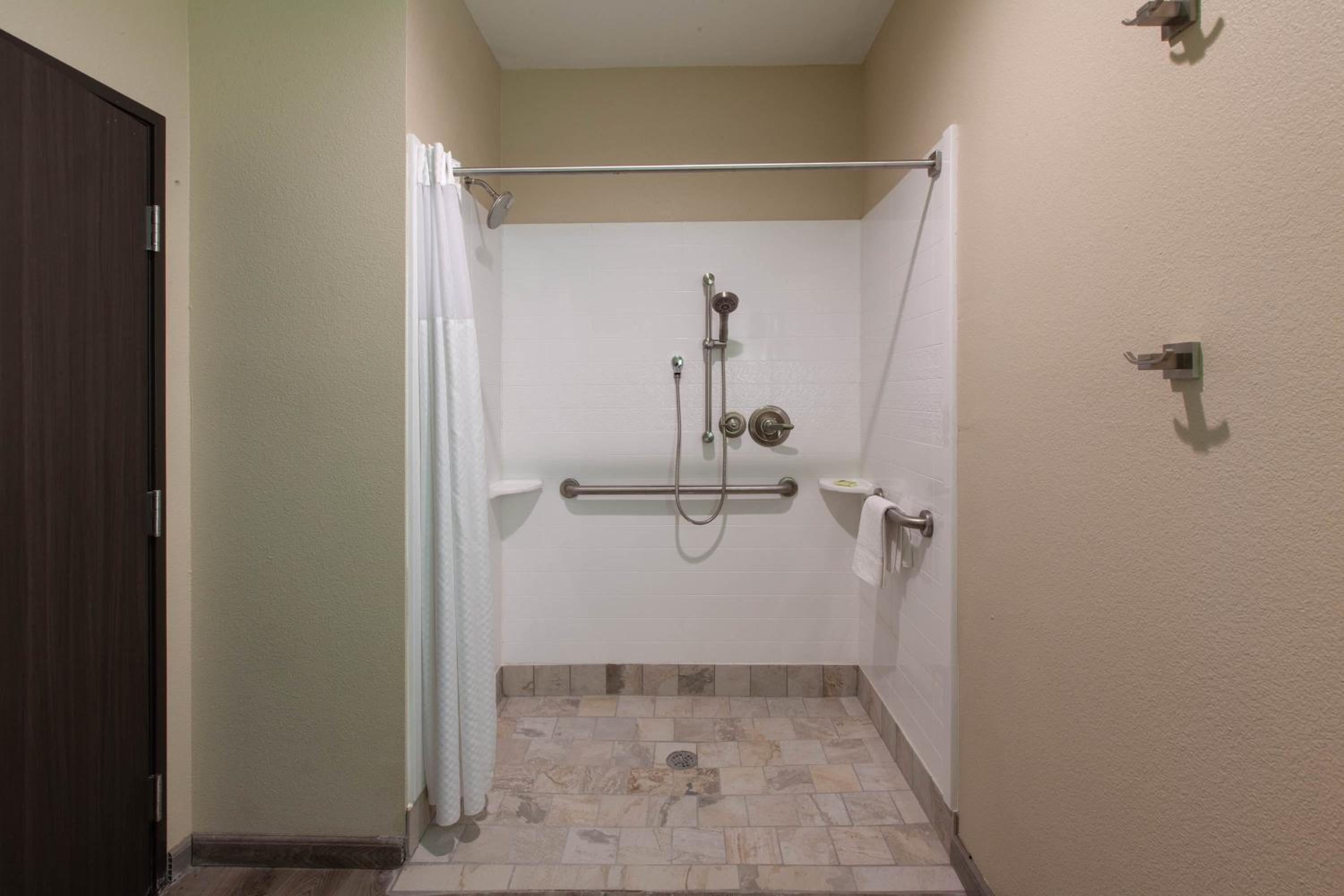 1 King Bed, Mobility/Hearing Accessible Studio Suite, Roll-In Shower, No Smoking photo 2