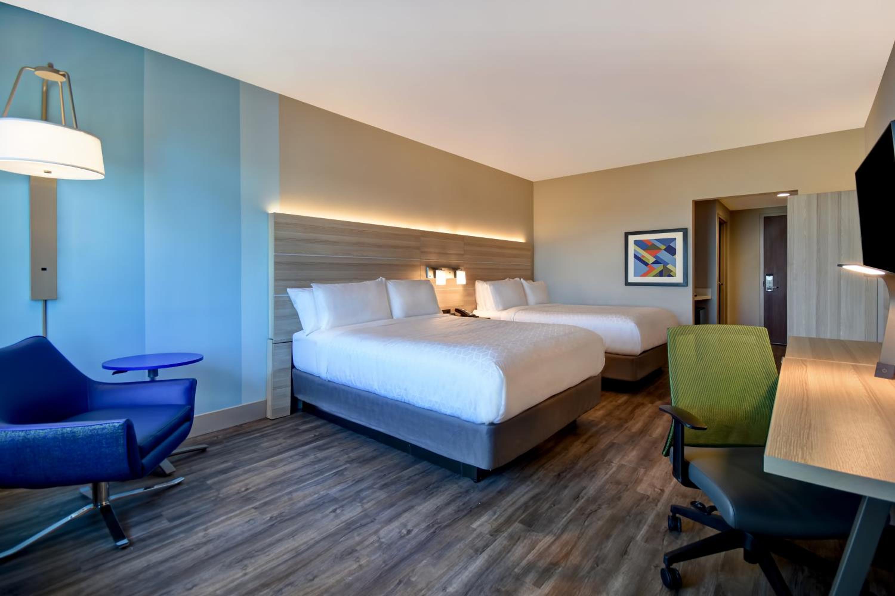 Standard Queen Room with Two Queen Beds, Balcony and Beach View