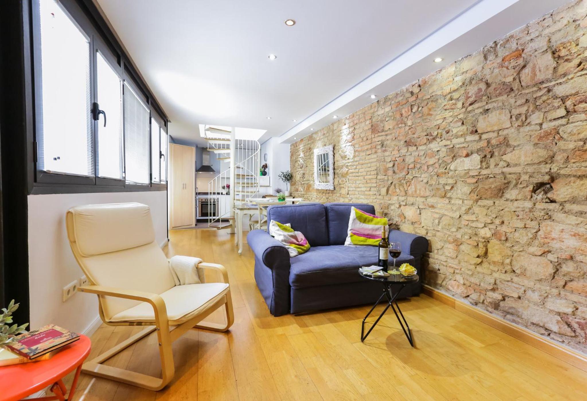 Apartamento de una habitación con terraza
