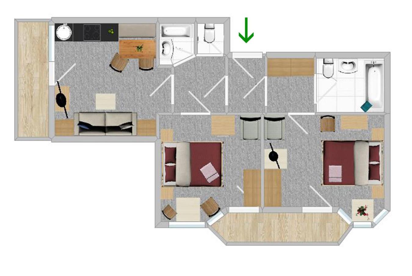 Two-Bedroom Apartment photo 2