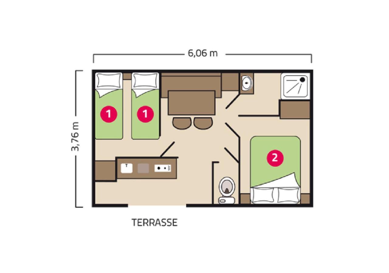 Mobile Home Riviera 4 People photo 3