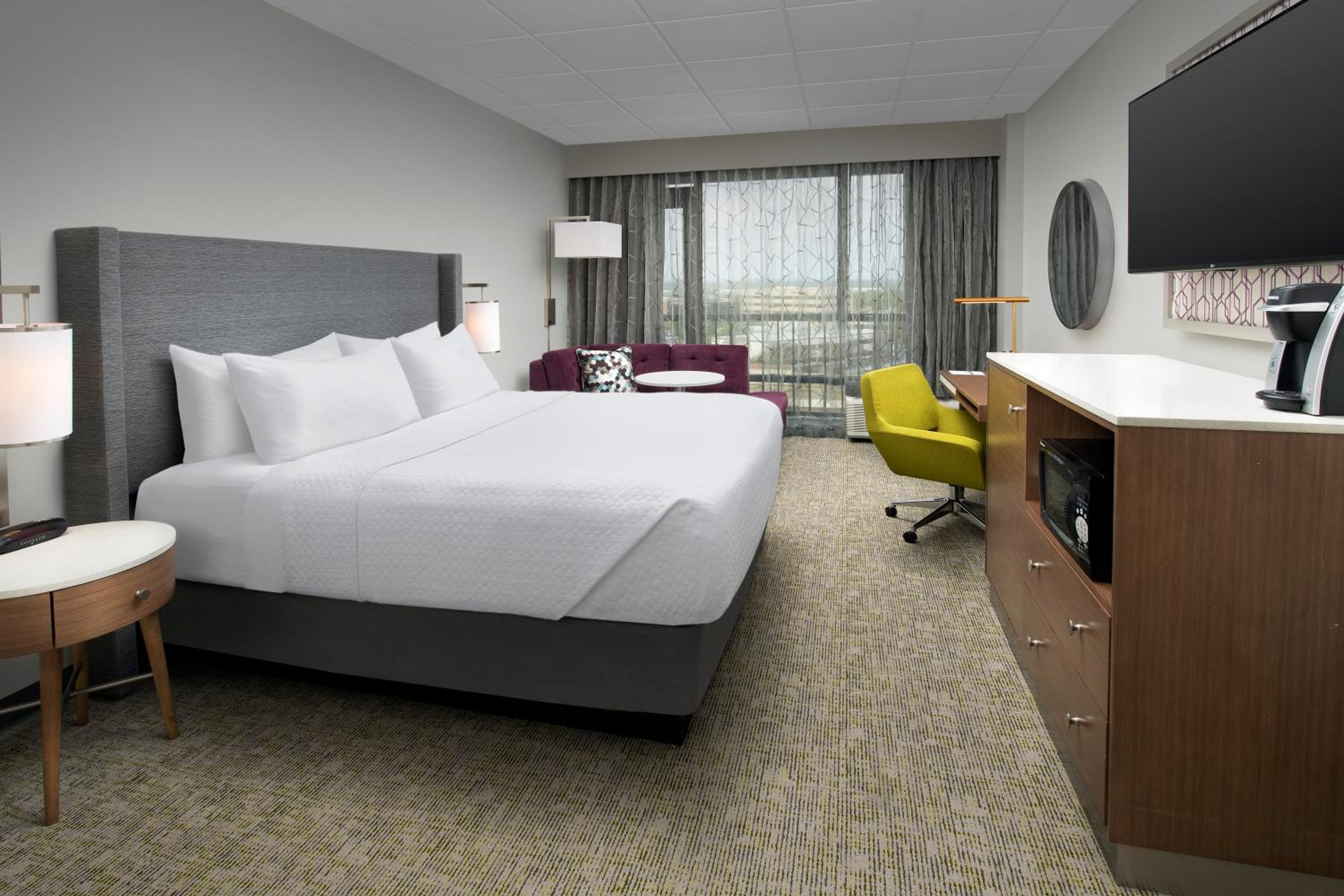Standard King Room with Mobility Accessible Roll-In Shower at Crowne Plaza San Antonio Airport by IHG in San Antonio