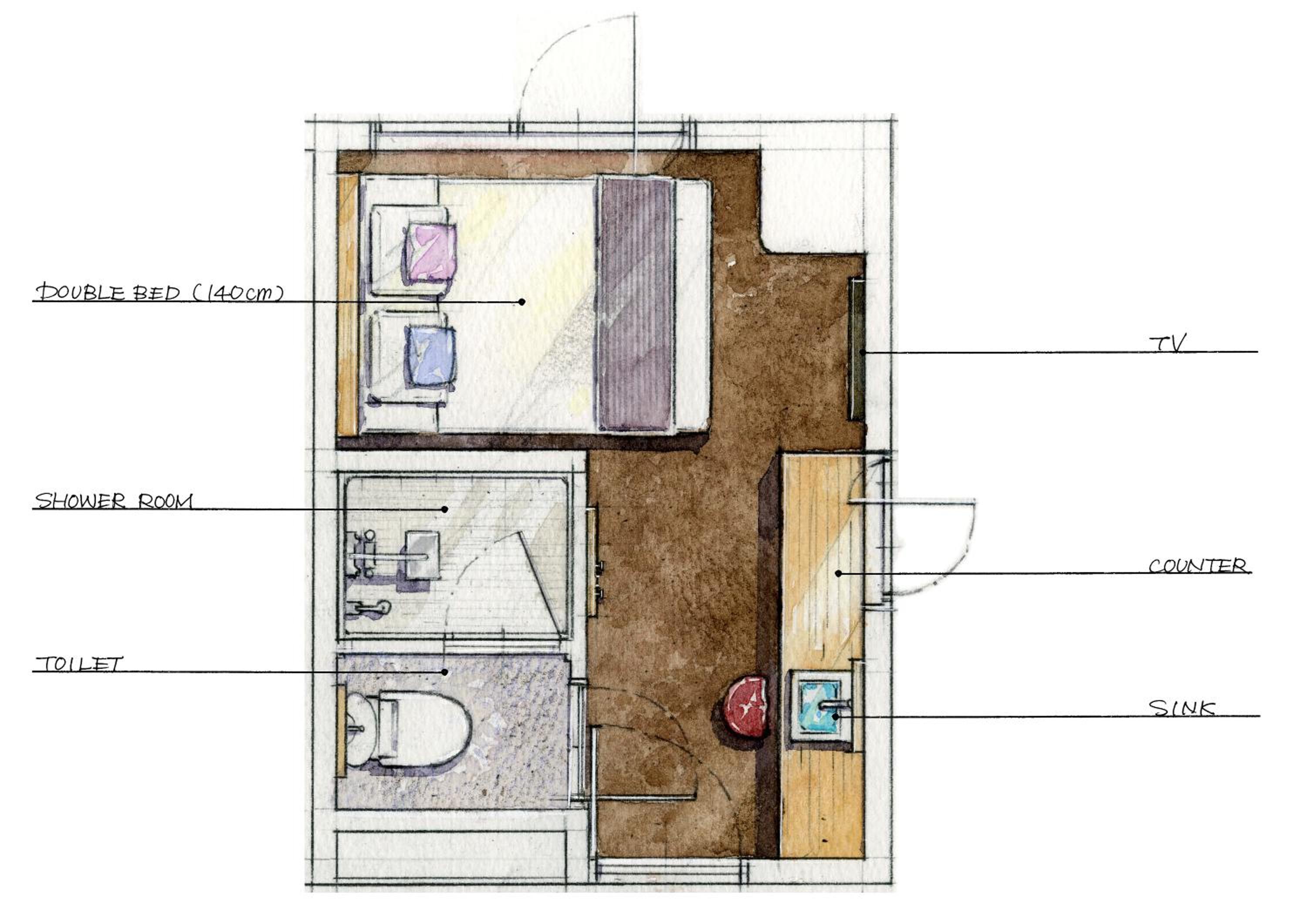 Double Room - Non-Smoking - No Cleaning photo 2