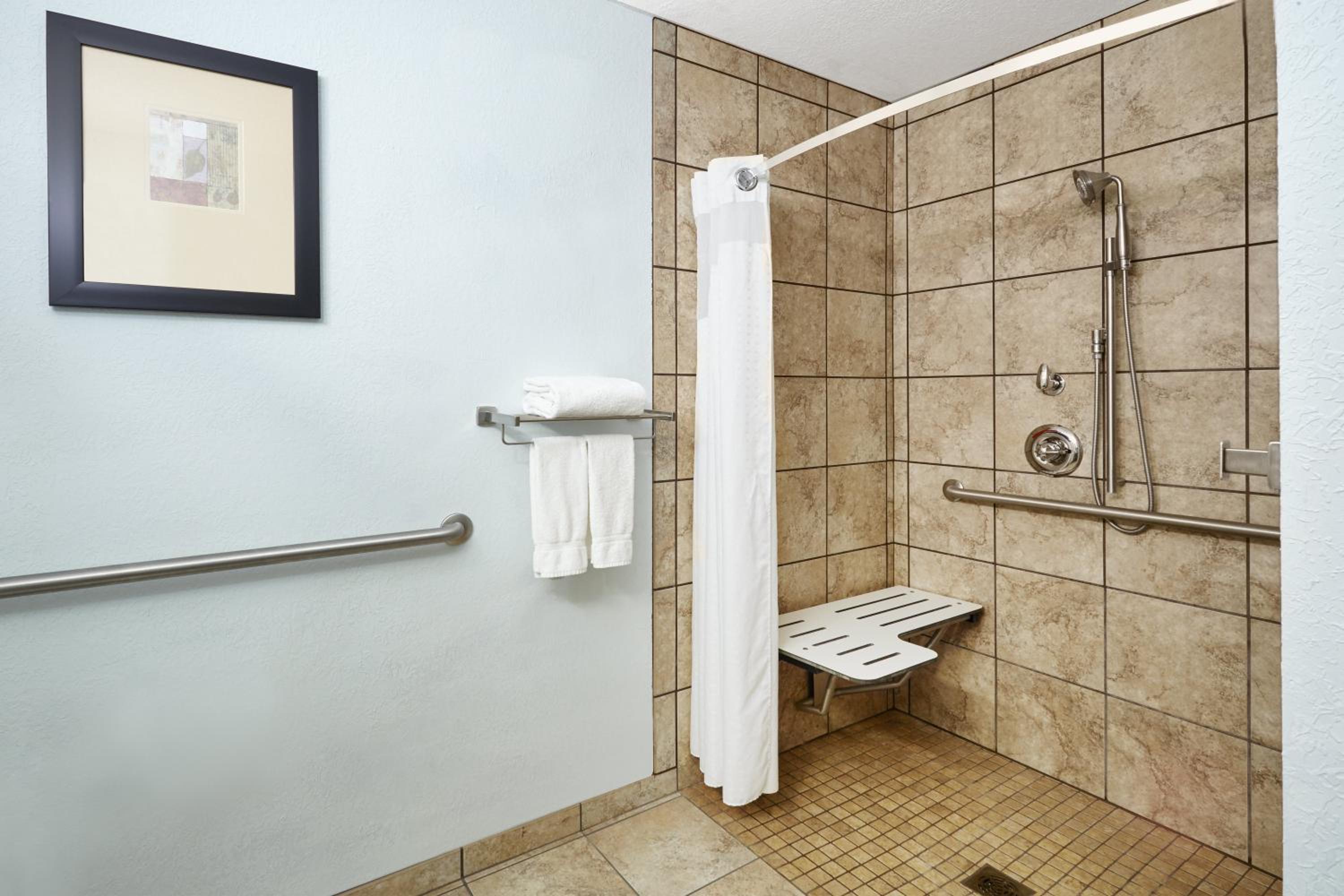 King Room - Hearing Accessible - Roll-in Shower photo 3