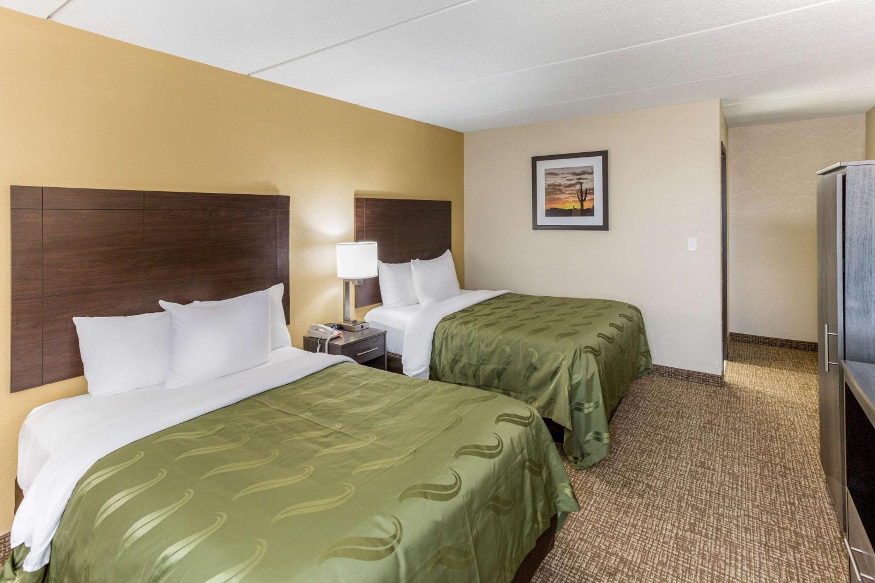 Large Efficiency Queen Suite with Two Queen Beds - Non Smoking/Interior Hall - Photo 1