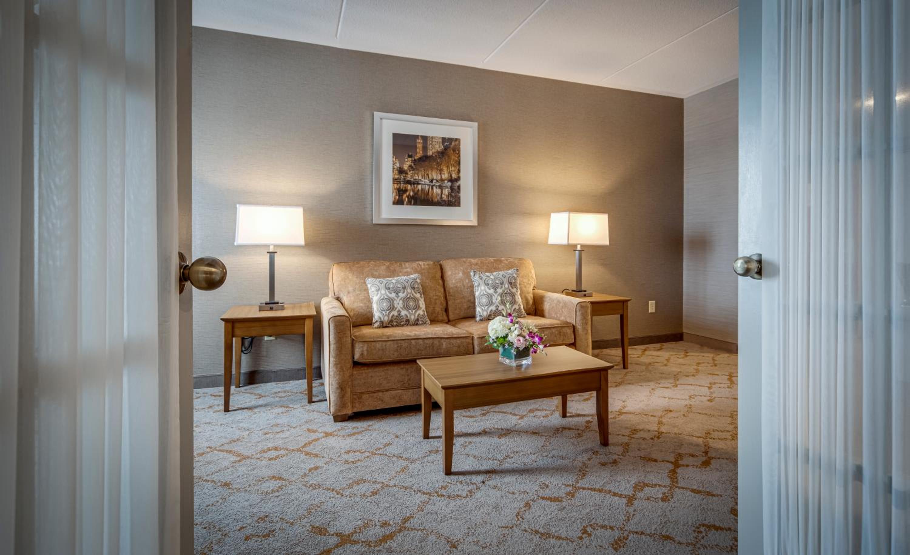 Deluxe Queen Suite with Jetted Tub and Living Room - Photo 11