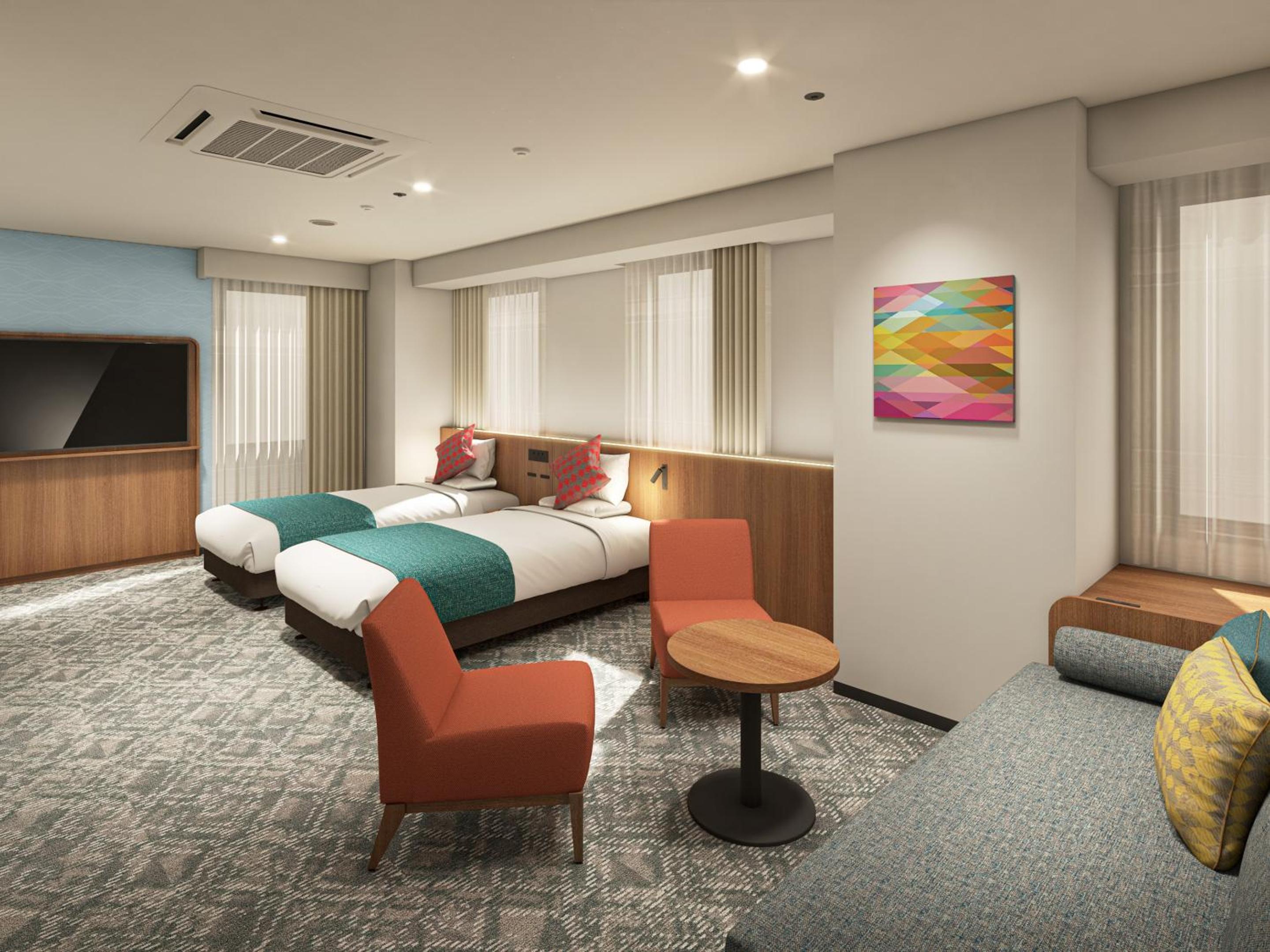 Deluxe Twin with Extra Bed Non Smoking
